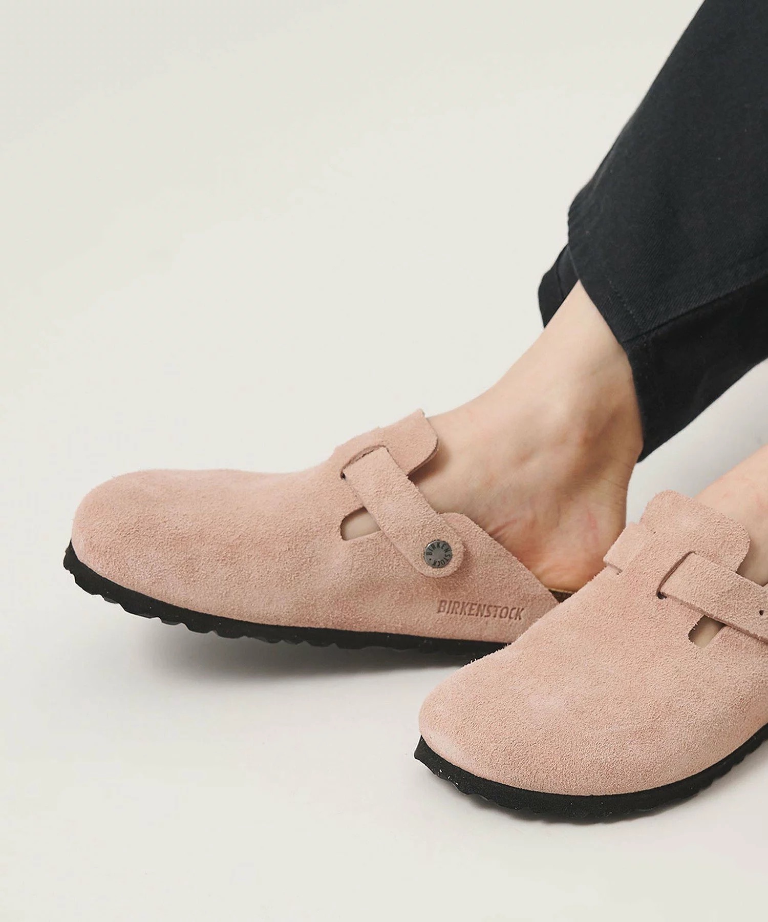 限時特價預購┃BIRKENSTOCK BOSTON 勃肯 麂皮 拖鞋 粉紅色