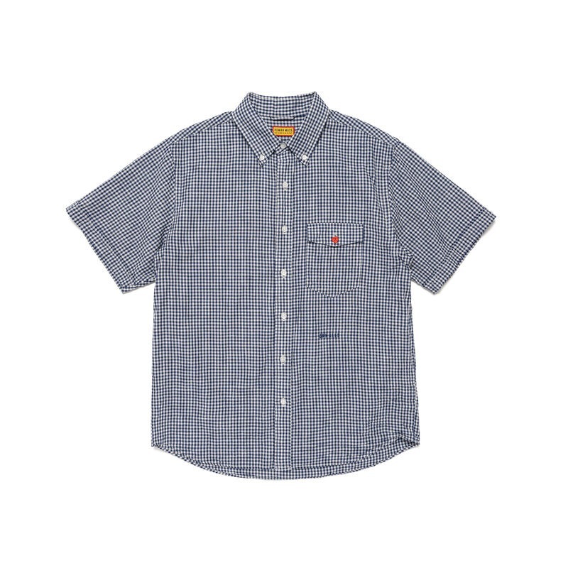 預購┃日本製 HUMAN MADE CHECK B.D S/S SHIRT 格紋 愛心 襯衫 短袖