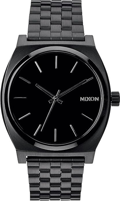 萬年鐘錶 - NIXON 尼克森  全黑經典簡約款衝浪錶  Time Teller   A045-001  錶徑37MM
