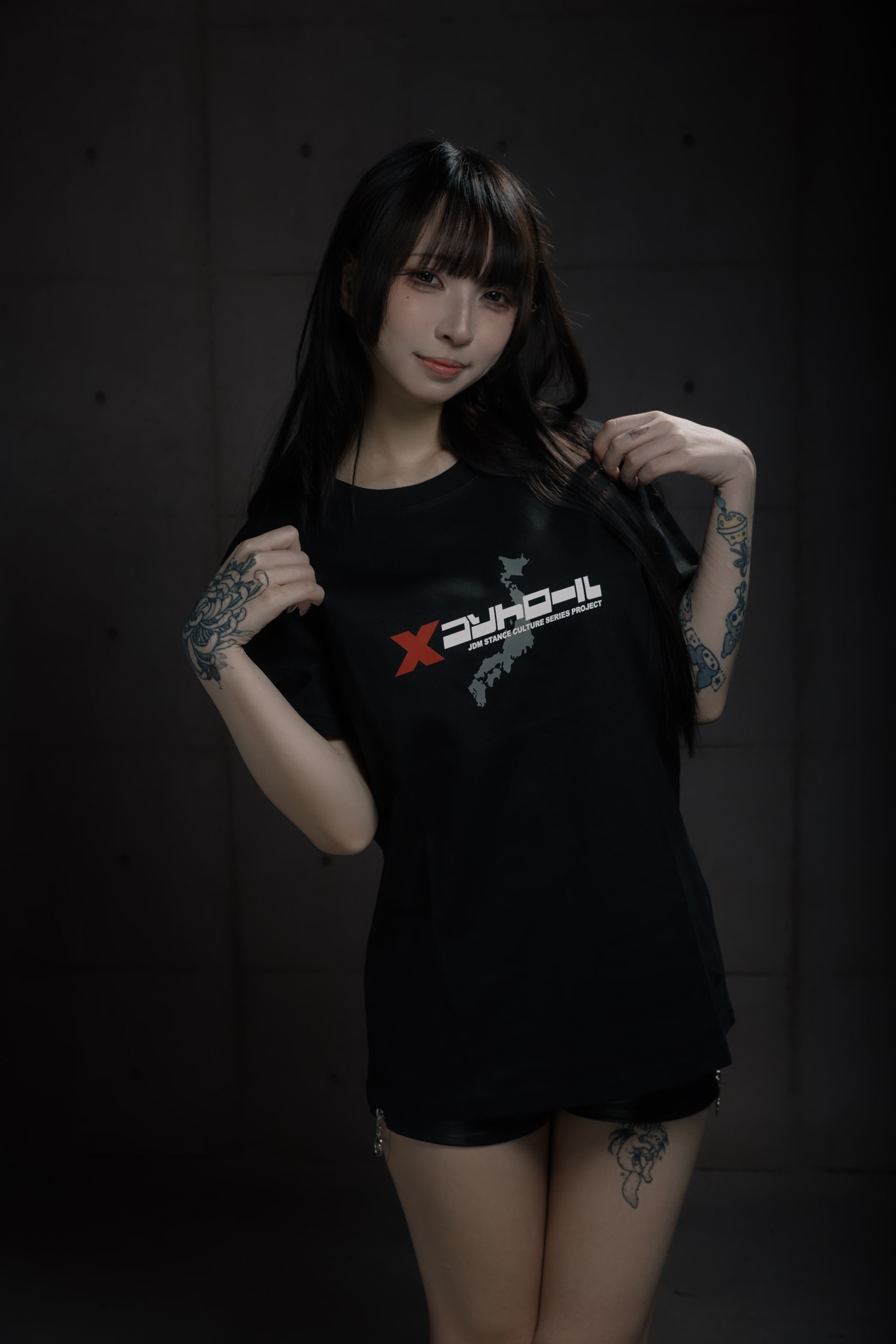 【限定復刻品】xyst TS 1U 極美品 XCTRL x Gokuraku 極楽聯名JDM 2JZ短T-黑