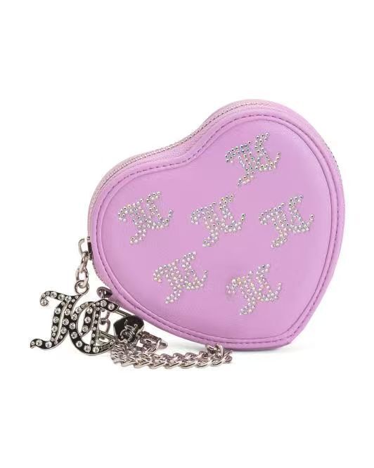 【預購】H061174 JUICY COUTURE 愛心拉鍊短銀包 (粉紫色)