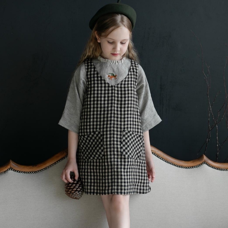 (預購)ALL THE BEAUTIFUL LINEN V領雙口袋無袖吊帶裙 POCKET PINAFORE (NEW)