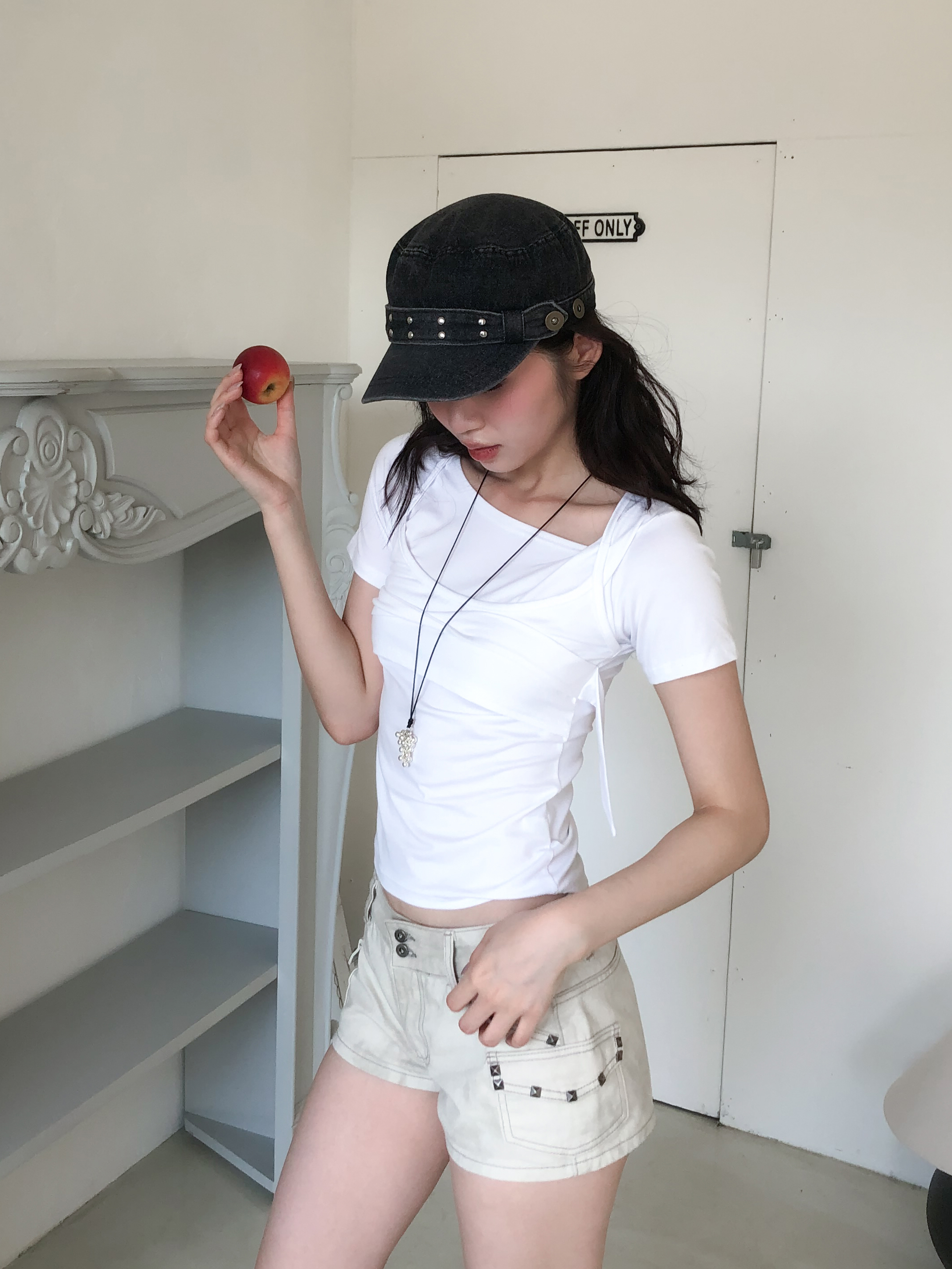 top layered tee #上衣