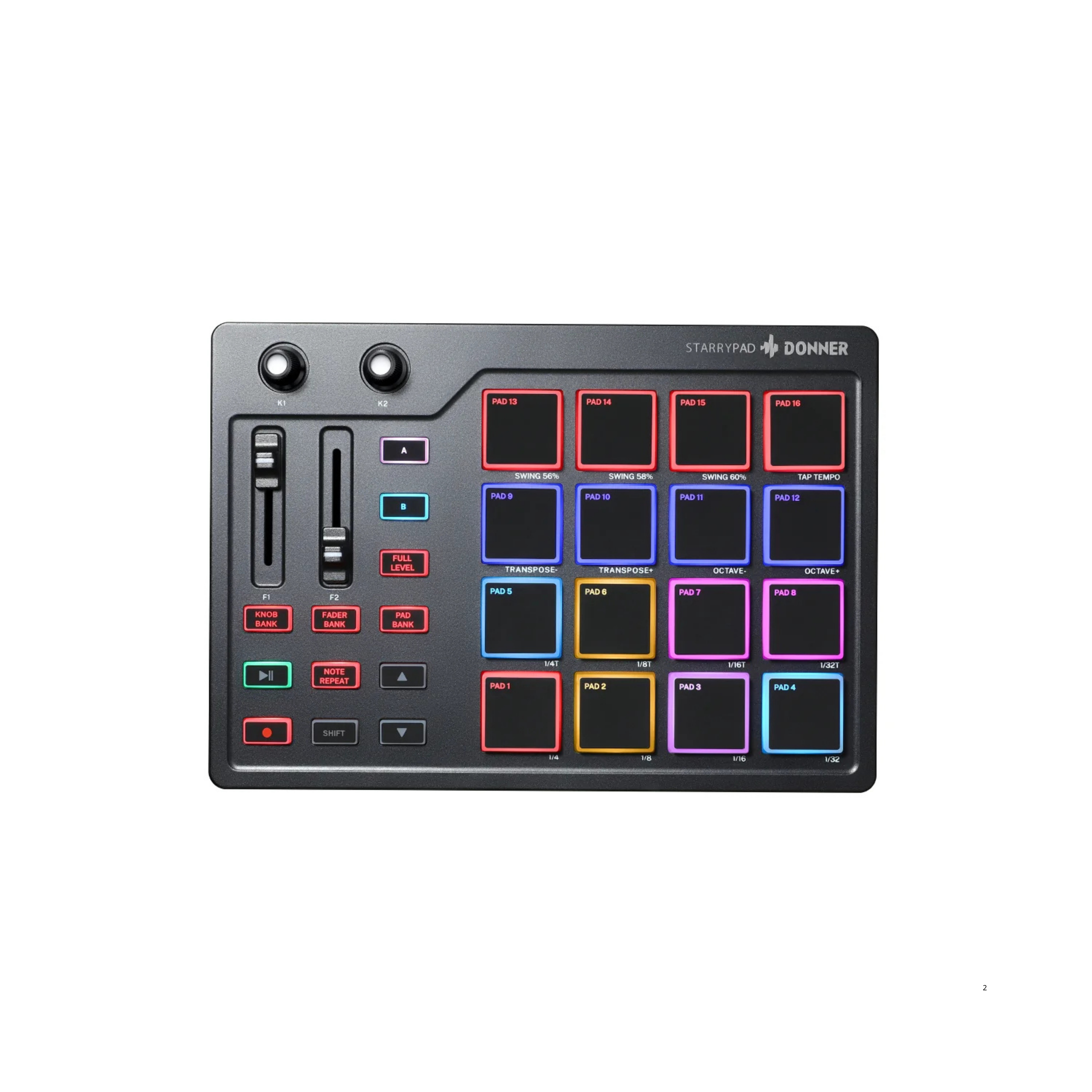 Donner DPD-16 Starrypad MIDI PAD Controller MIDI 控制器