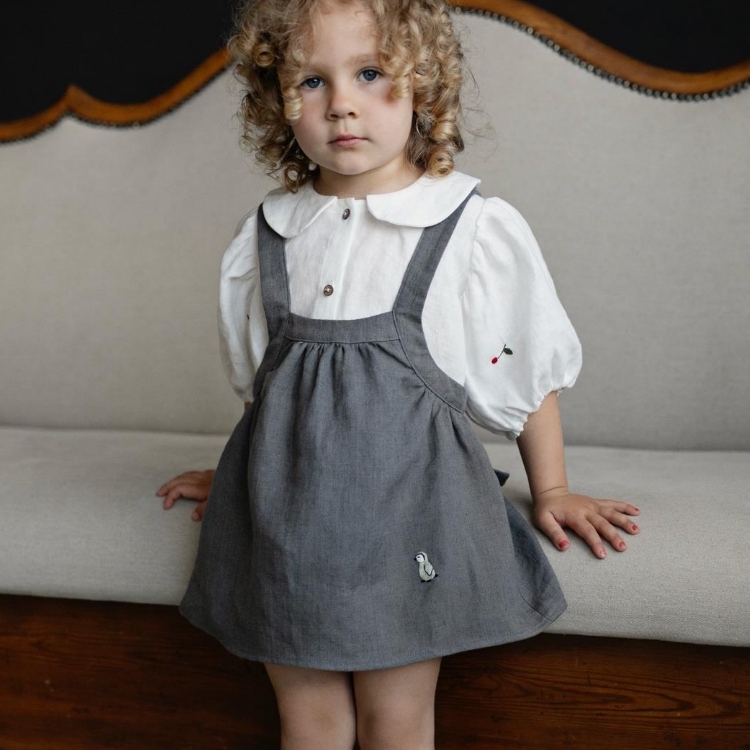 (預購)ALL THE BEAUTIFUL LINEN 亞麻吊帶裙 SIRENA PINAFORE