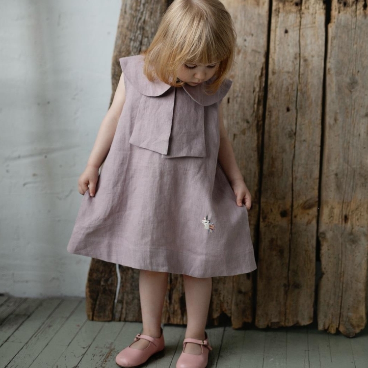 (預購)ALL THE BEAUTIFUL LINEN 圓領A字洋 MERMAID DRESS