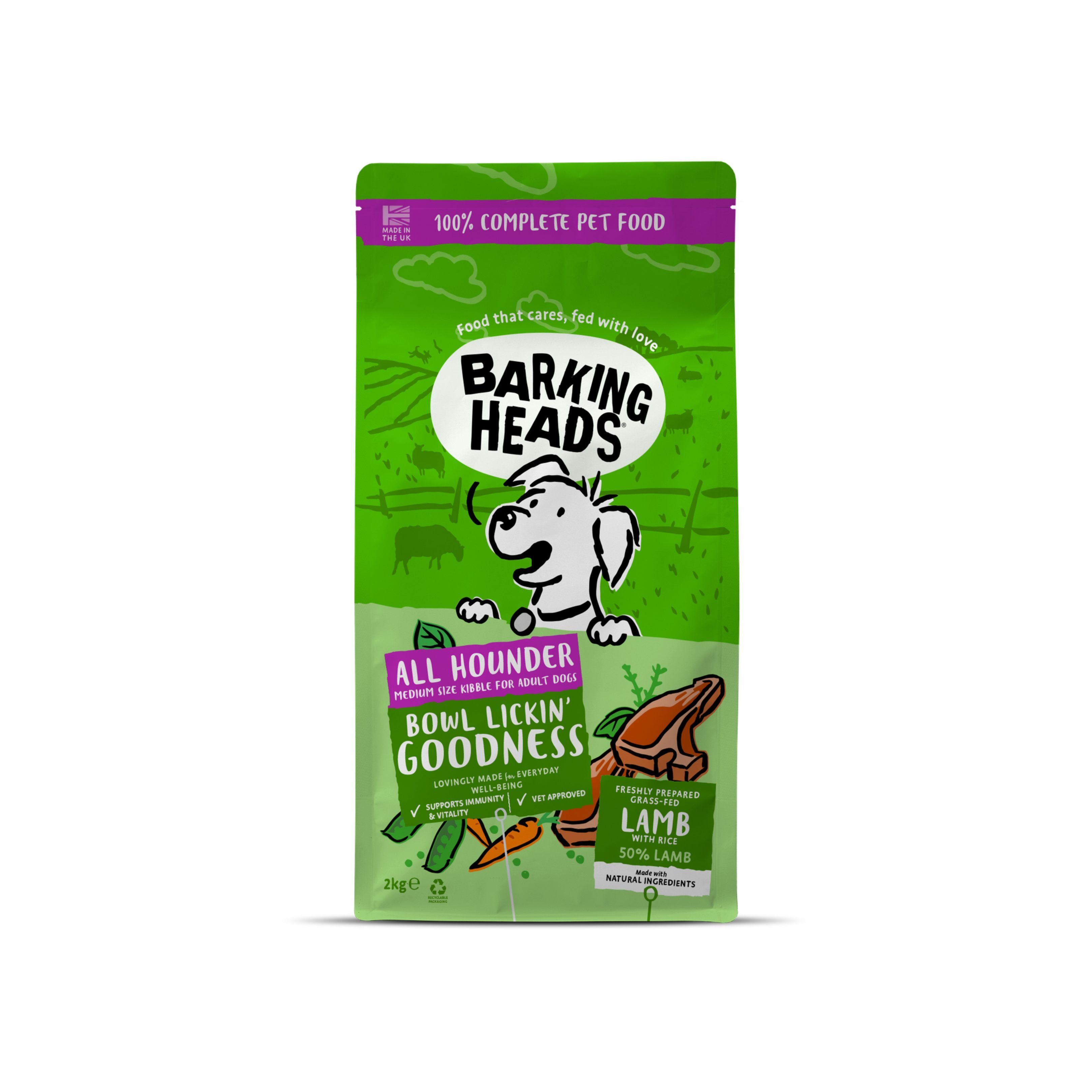 Barking Heads 全天然成犬配方 (草飼羊控配方)