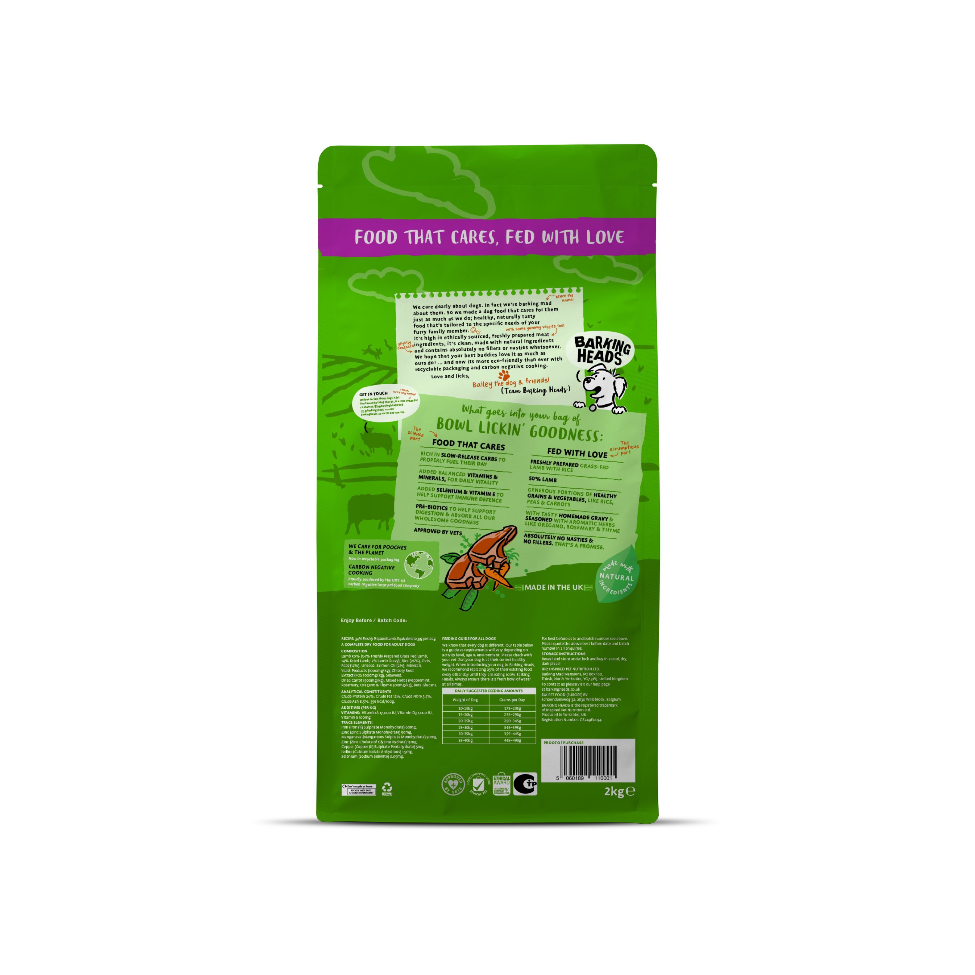Barking Heads 全天然成犬配方 (草飼羊控配方)