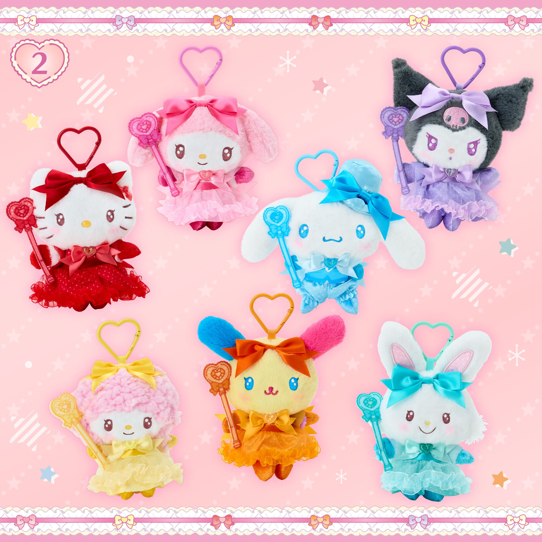 日本 Sanrio 偶像服裝系列 公仔匙扣
