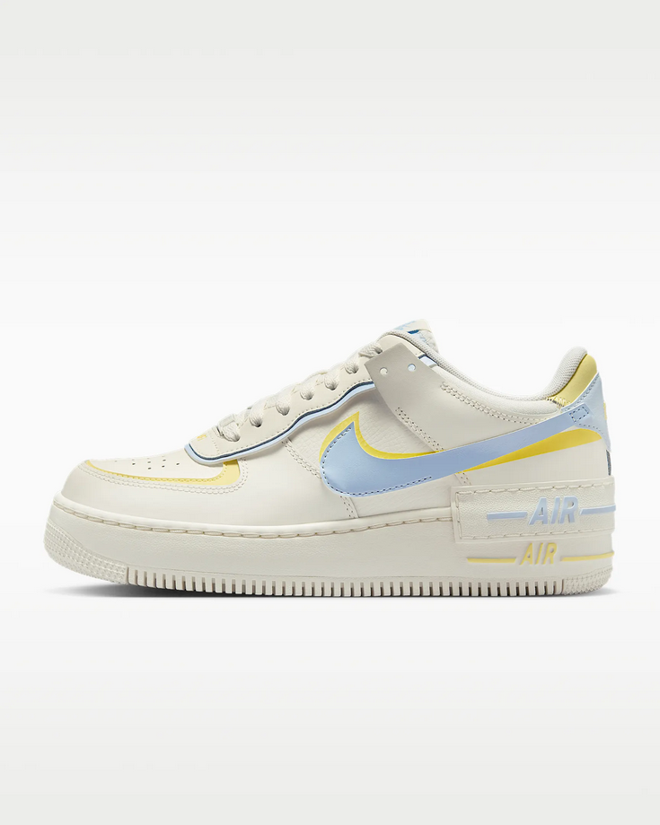 【預訂】 NIKE AIR FORCE 1 SHADOW 奶油白藍黃-WOMEN