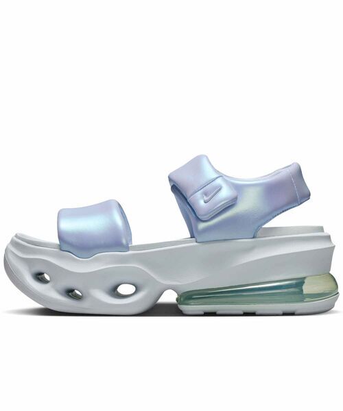 Nike Air Max Halo 日本新款 炫彩藍 白色 厚底 6公分 增高 氣墊 涼鞋 IO1959-401