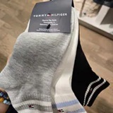 [S] TOMMY HILFIGER MULTI XW06179-020 QUARTER TOP SOCKS, 198296720495 (STH1661)