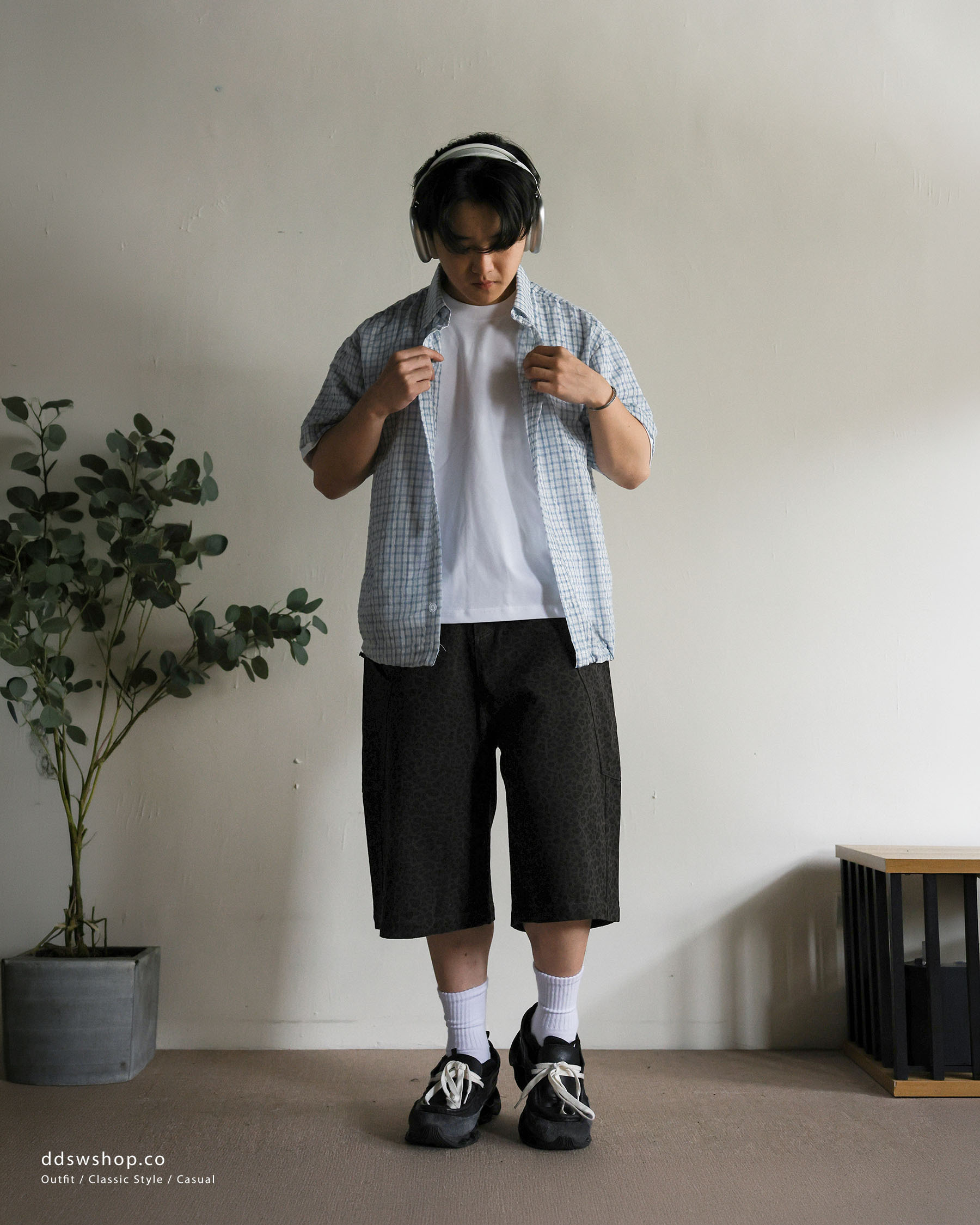 Baggy豹紋短褲 Vintage Baggy Shorts SS-020
