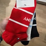 [S] TOMMY HILFIGER MULTI SPORT ANKLE SOCKS, 3-PACK, STH1662 (STH1662)