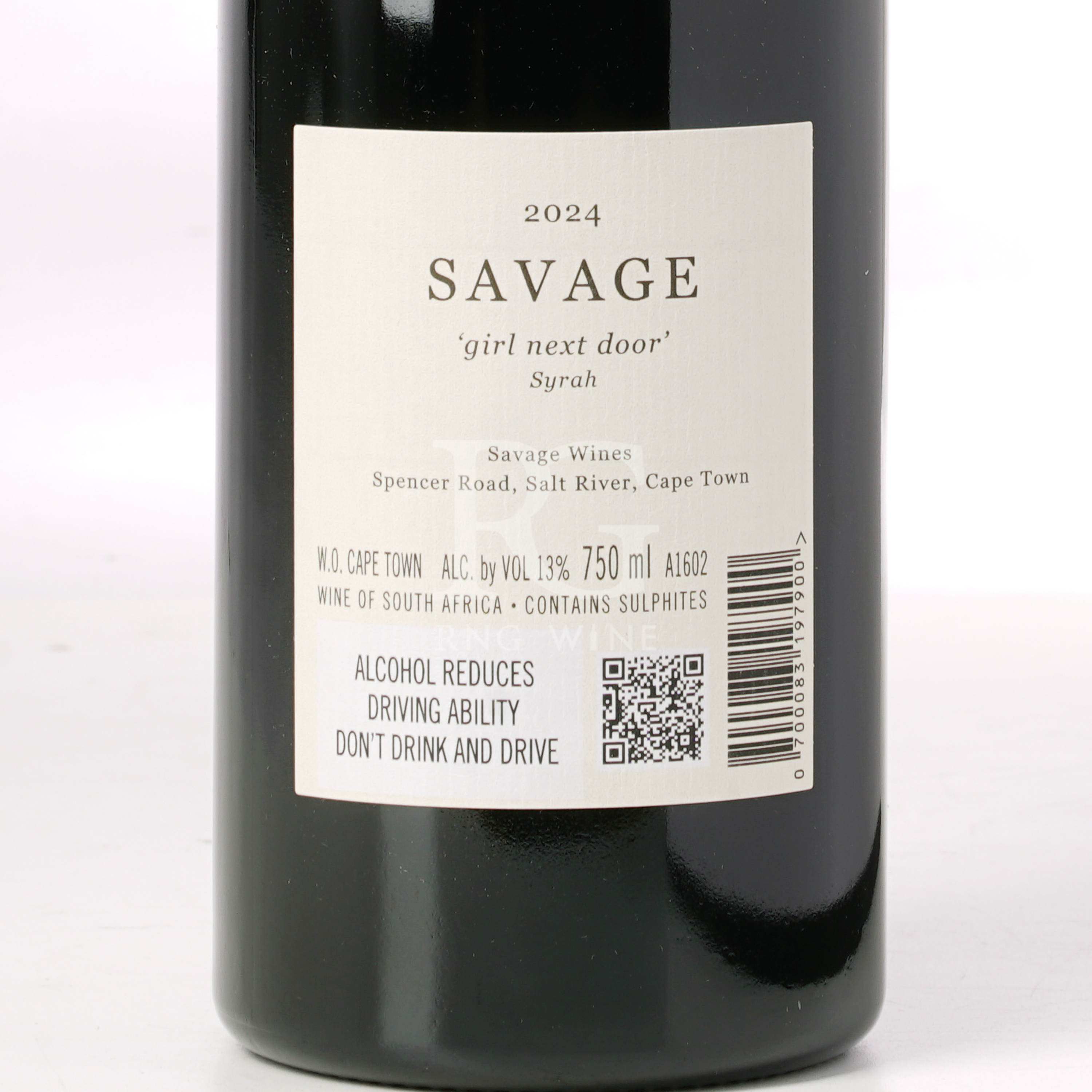 Savage The Girl Next Door Syrah 2024 (RP95)