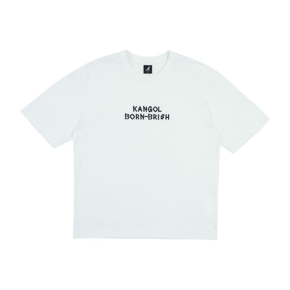 KANGOL 短T 白色 字母 涼感 微落肩 短袖 中性 6625101000