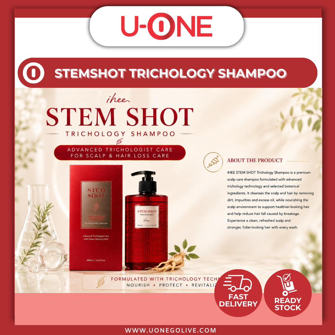 U-ONE | Korea | IHEE | StemShot | Trichology Shampoo | 480ml
