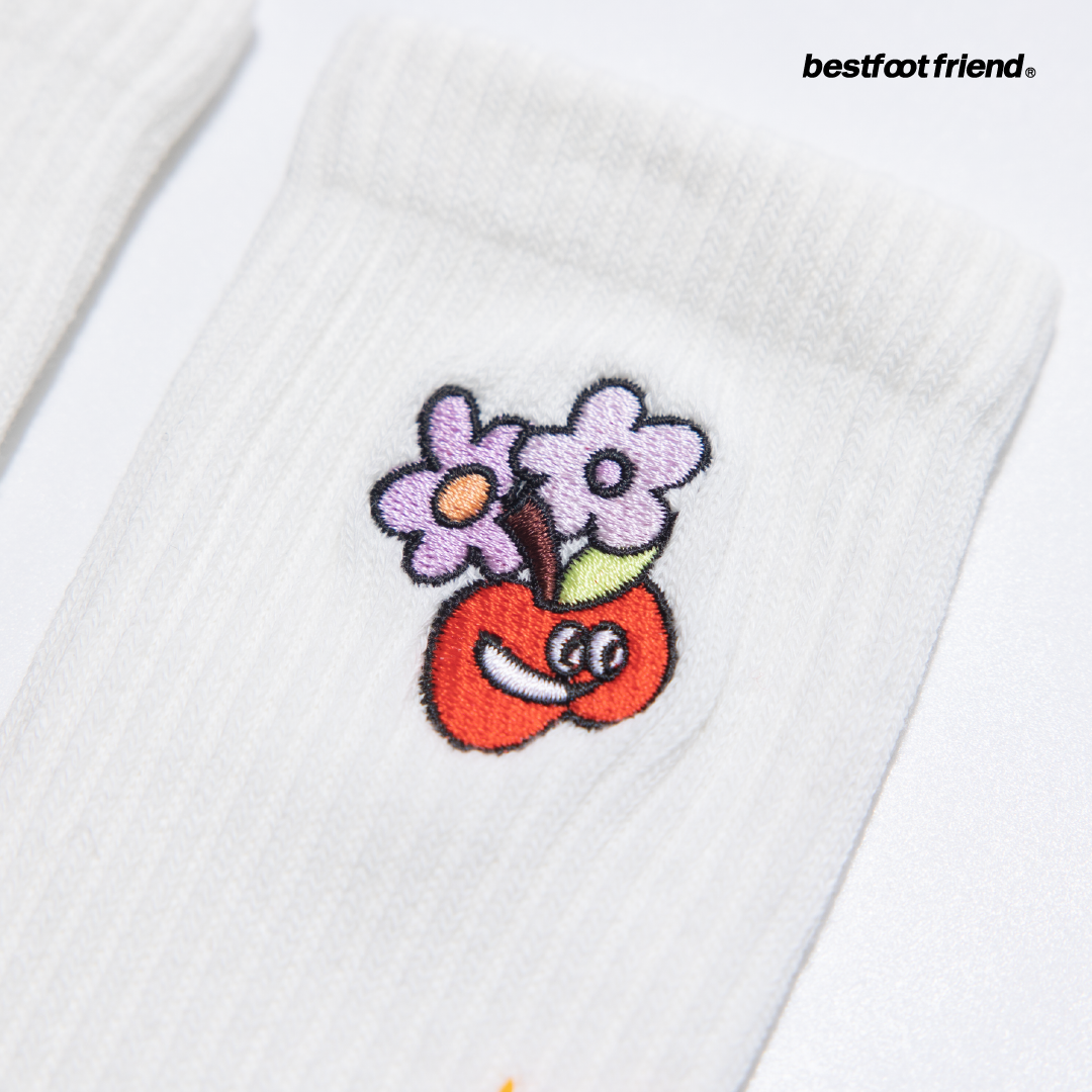 Best Foot Friend Apple & Worm Socks