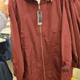 [S] TOMMY HILFIGER BURGUNDY HOODED STORM JACKET, XW04330-500 (STH1667)
