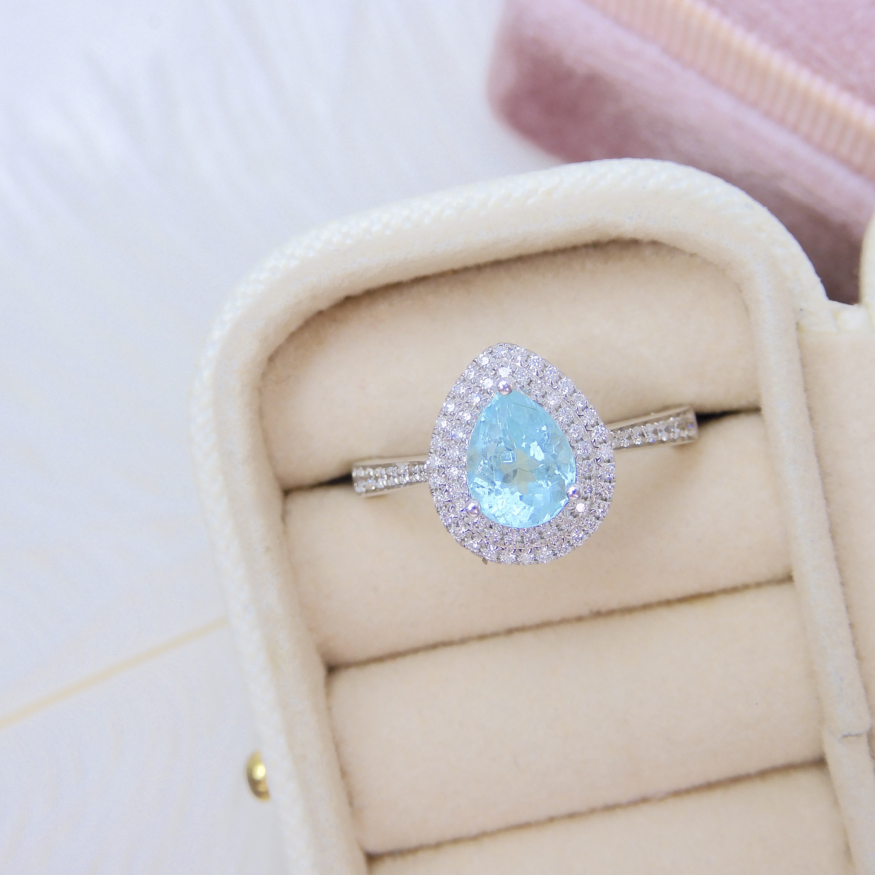 18K金 1.08ct 帕拉伊巴碧璽戒指 (配國際證書)