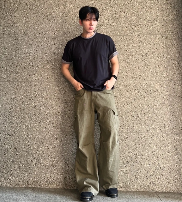 【OWN】TOFFEE 短袖 上衣 素T 雙層 撞色 寬鬆 落肩 素面 百搭 韓系 流行 不分男女 黑色/炭灰 炭灰/淺灰 T6S-TTLTS11BK T6S-TTLTS11NA