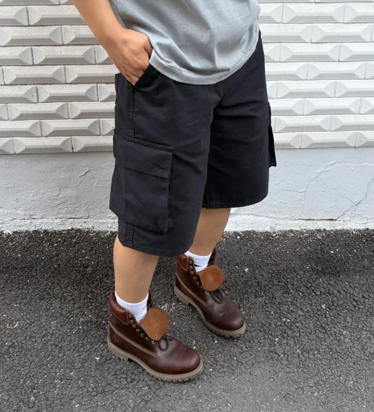 【OWN】TOFFEE 棉質 工裝 5分褲 寬褲 口袋 休閒 春夏 必備 不分男女 黑色 深藍 卡其 T6S-CCHPT35BK T6S-CCHPT35NA T6S-CCHPT35BE