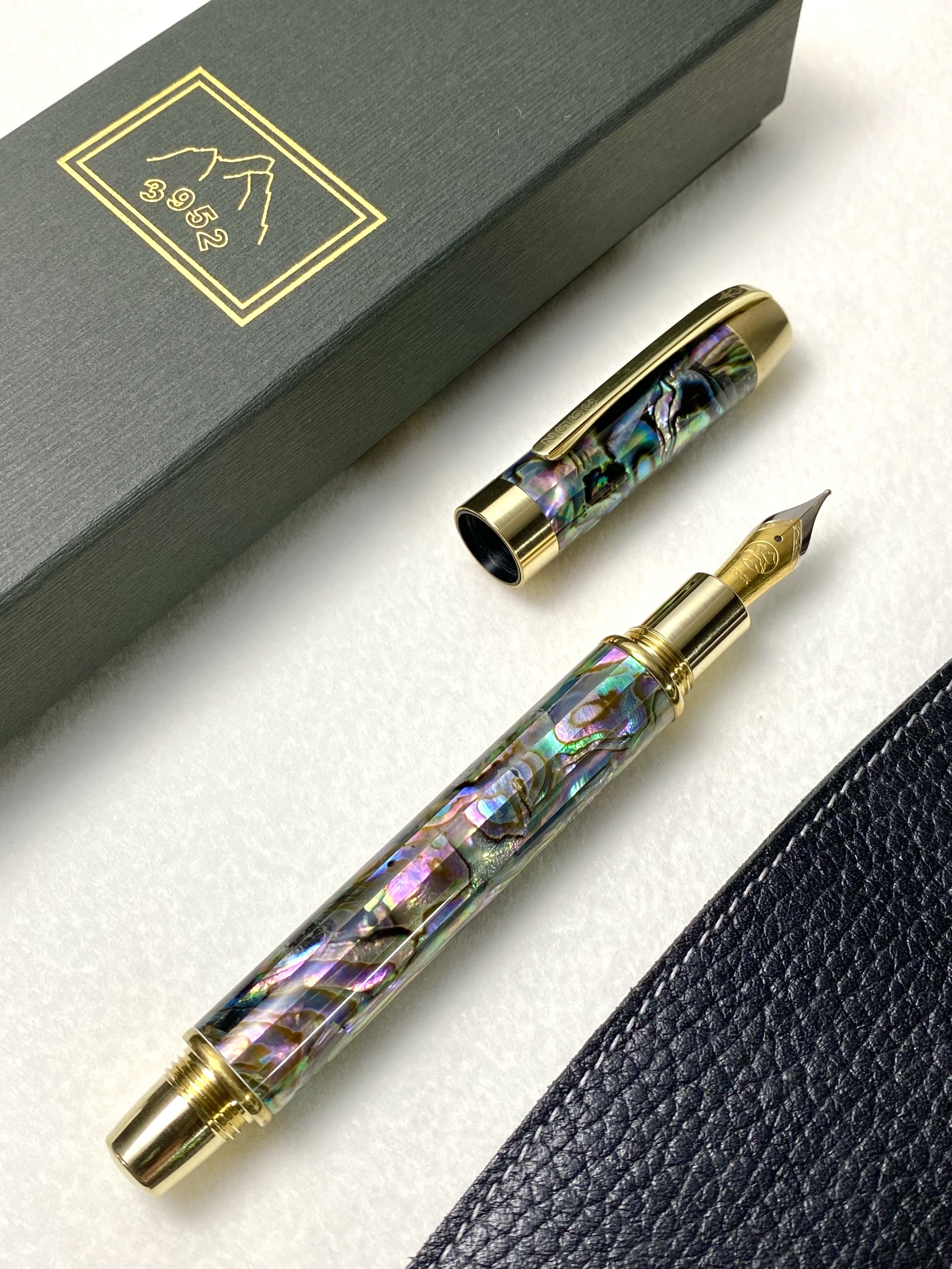 3952老山羊-X800 原味黃銅經典原味雙色書法鋼尖鋼筆