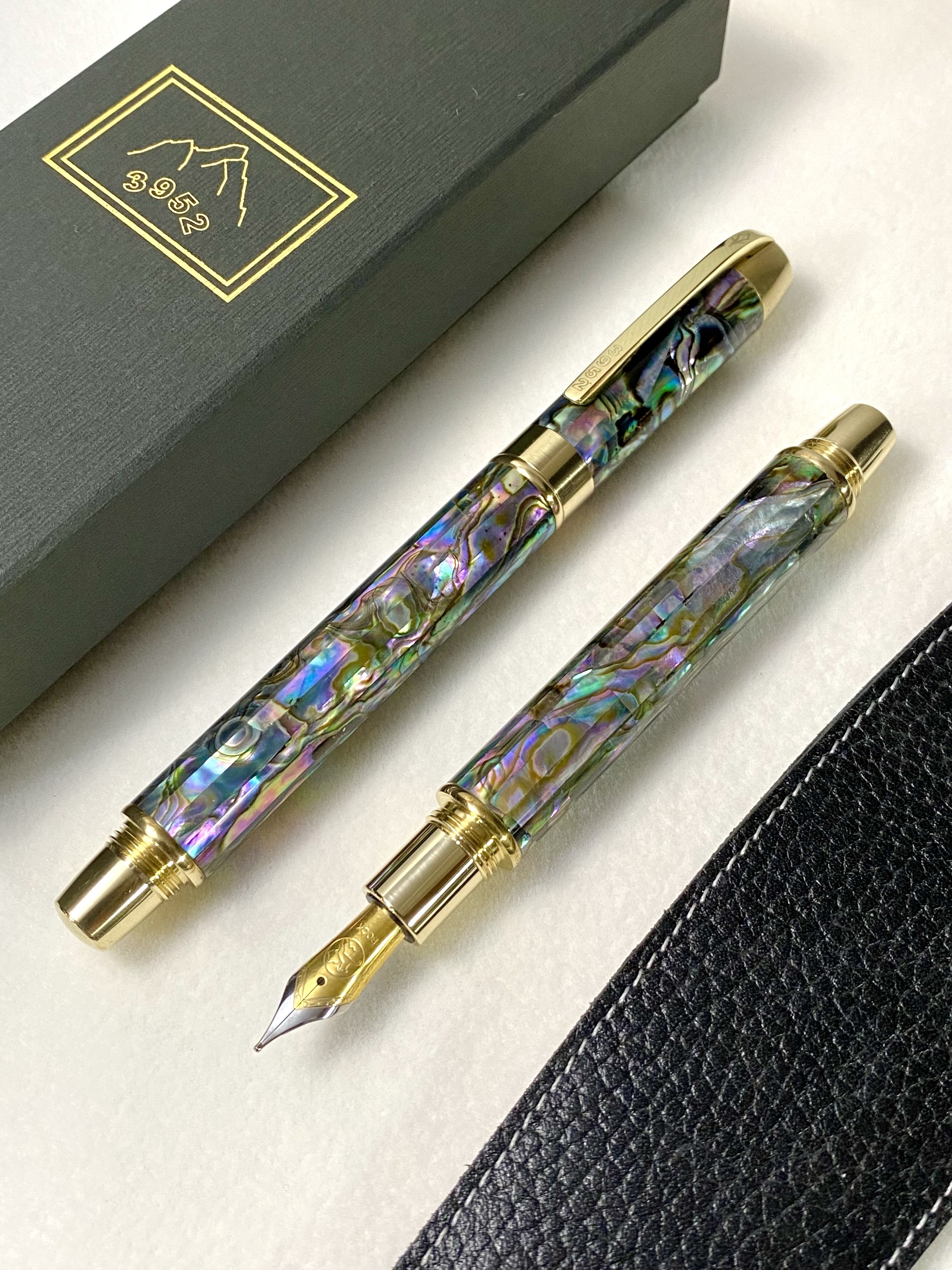 3952老山羊-X800 原味黃銅經典原味雙色書法鋼尖鋼筆