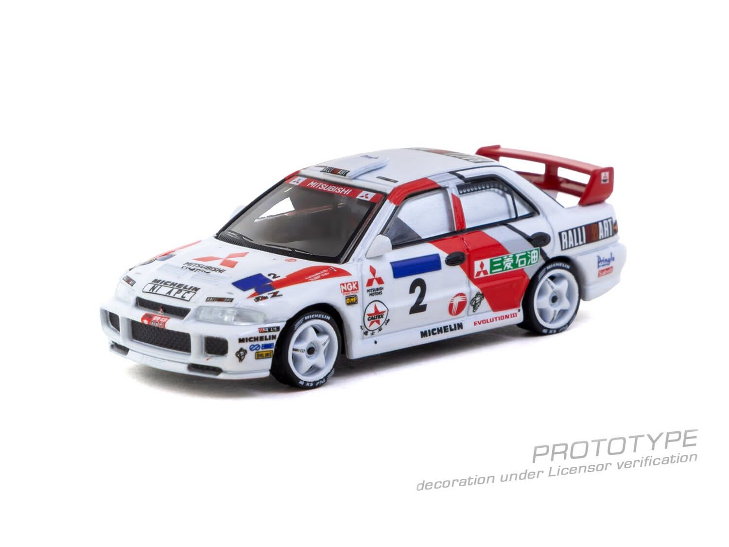 預訂:1/64 TARMAC Mitsubishi Lancer Evolution III Hong Kong Beijing Rally 1996 Winner Ari Vatanen / Christian Gilbert (T64G-050-96HKBR02)