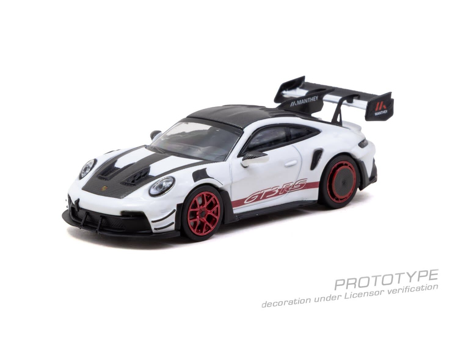 預訂:1/64 TARMAC Porsche GT3RS (992.1) MR, White Red, Tarmac Special Edition  (T64MC-023-WR)