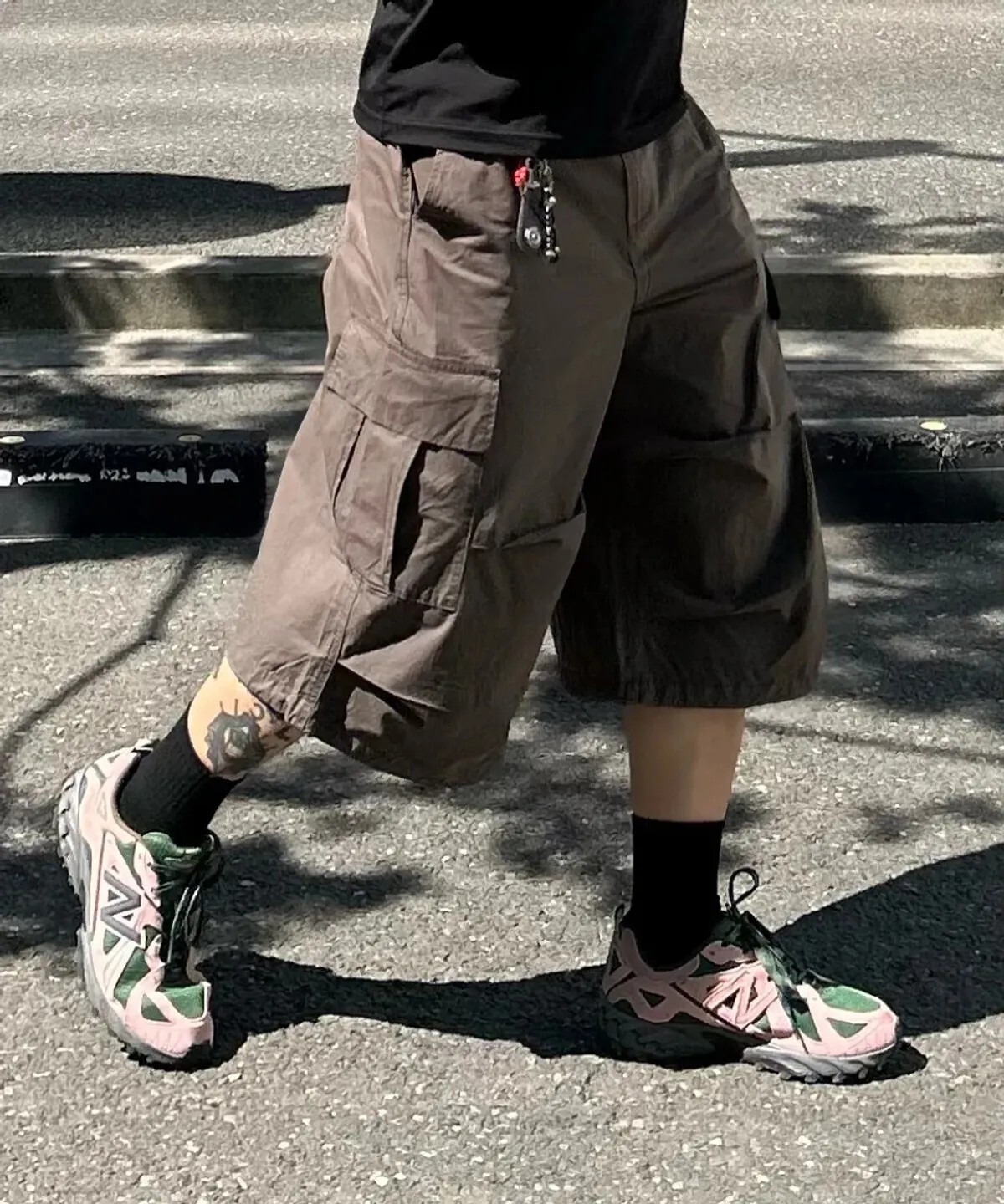 【OWN】TOFFEE 後口袋 工裝 百慕達 短褲 降落傘 抽繩 休閒 寬褲 春夏 必備 不分男女 黑色 咖啡色 T6S-BPCBPT50