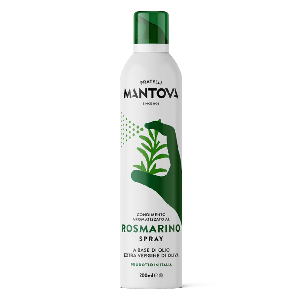 限時!【MANTOVA】特級初榨橄欖油噴霧-迷迭香(200毫升/瓶) rosemary Flavored EVOO Spray/氣炸鍋必備/義大利原裝