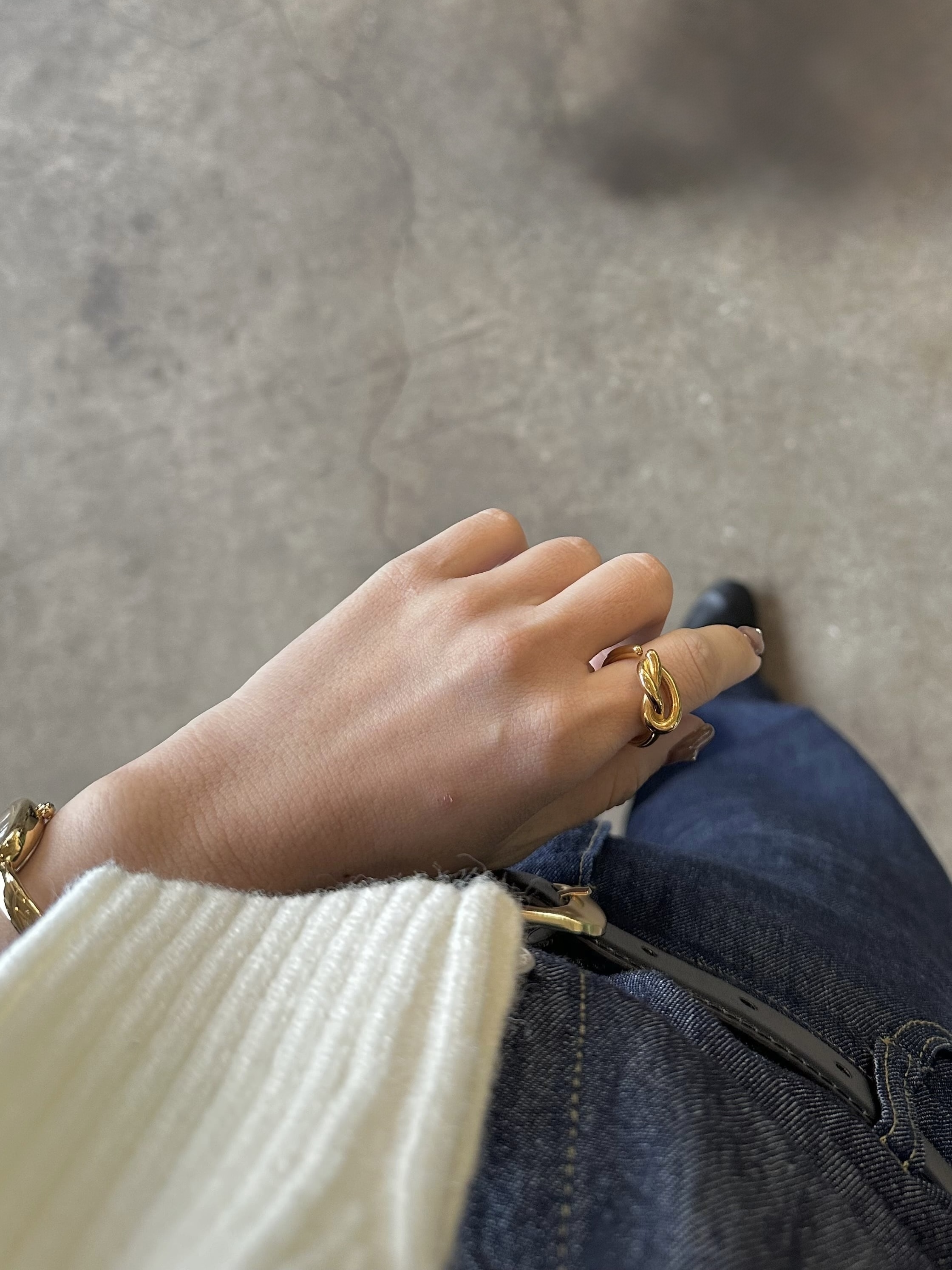SS one knot ring
