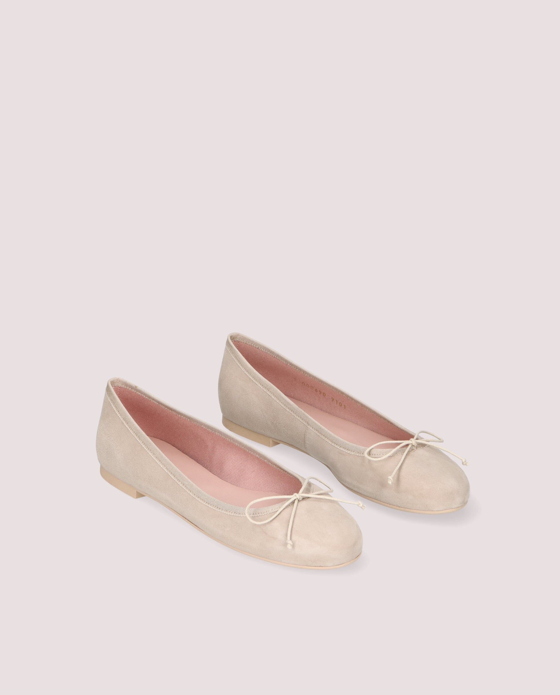 1PB0611-026 [PRETTY BALLERINAS] Nicole Ballerina In Soft Beige Suede #50322_032 (EU)