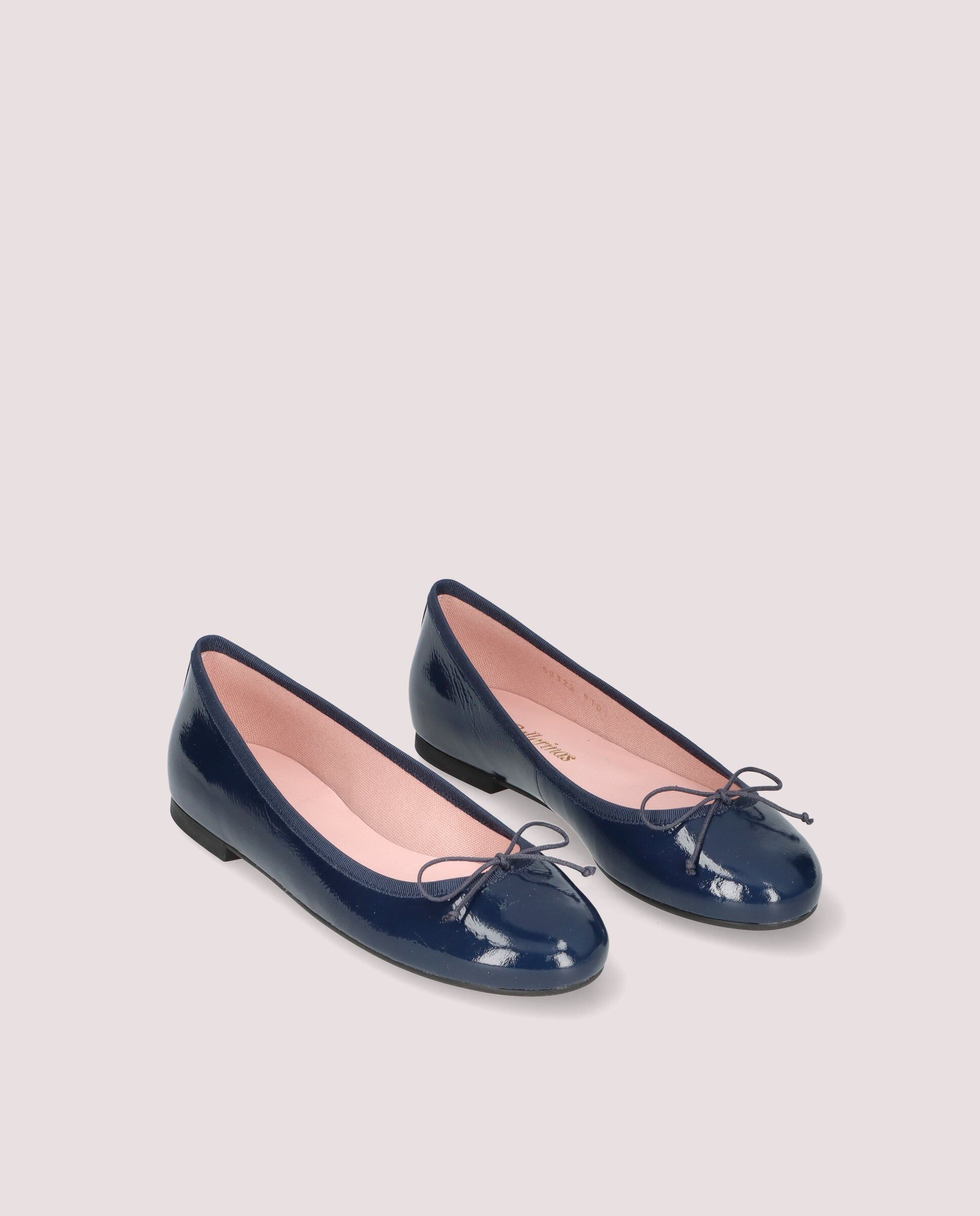 1PB0611-030 [PRETTY BALLERINAS] Nicole Ballerina In Navy Blue Patent Leather #50322_049 (EU)