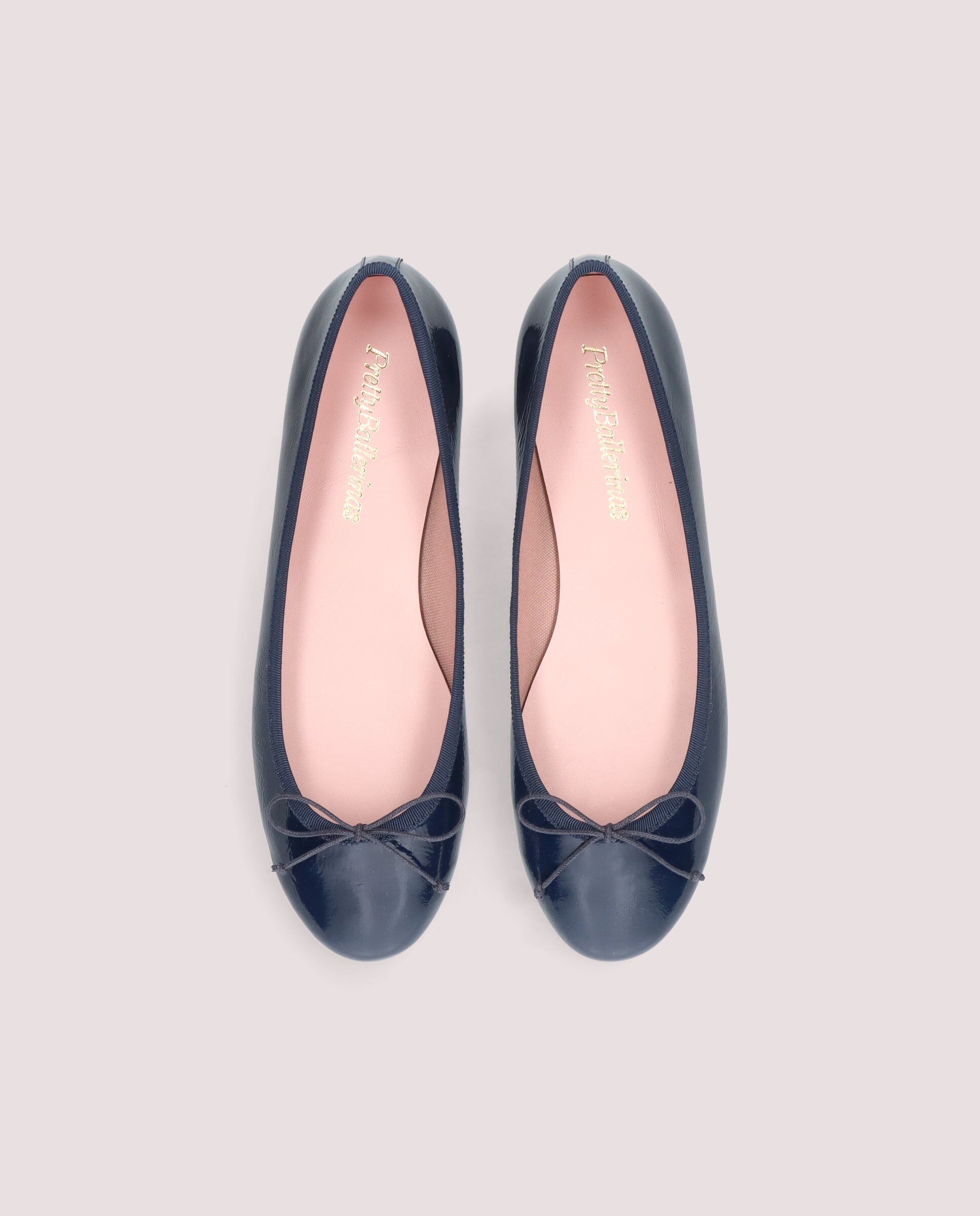 1PB0611-030 [PRETTY BALLERINAS] Nicole Ballerina In Navy Blue Patent Leather #50322_049 (EU)