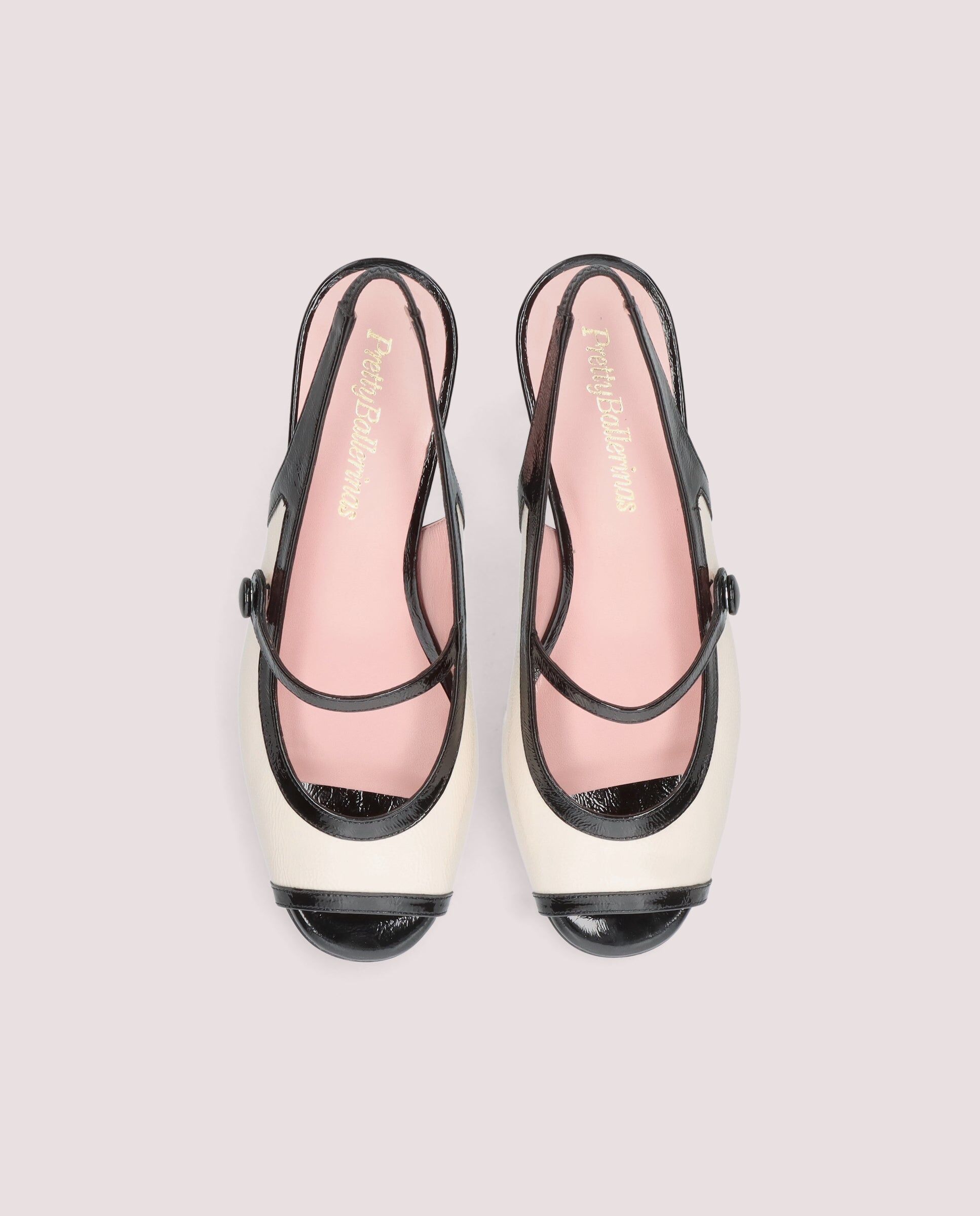 1PB0611-065 [PRETTY BALLERINAS] Jenna Pump In Ivory Patent Leather #53047_001 (EU)