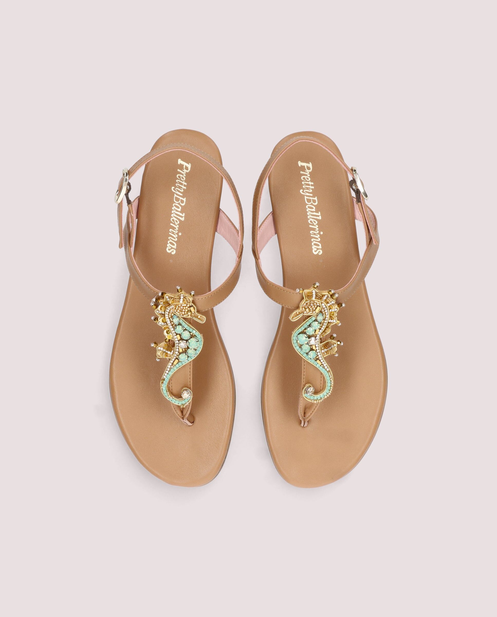 1PB0611-069 [PRETTY BALLERINAS] Judy Sandal In Tan Leather #53052_001 (EU)