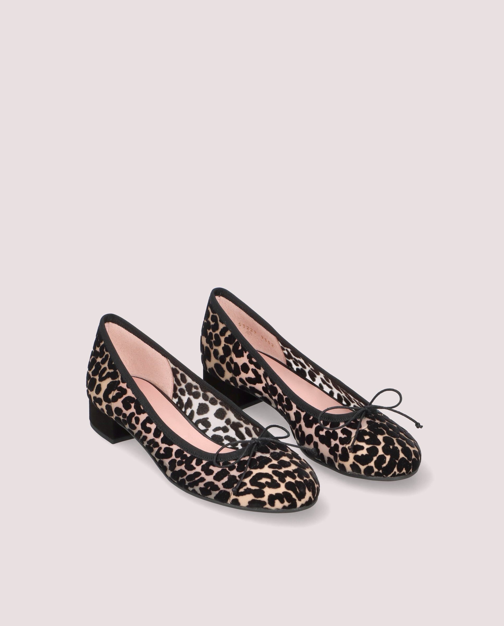 1PB0611-089 [PRETTY BALLERINAS] Gretschen Ballerina In Leopard Print Mesh #53229_002 (EU)