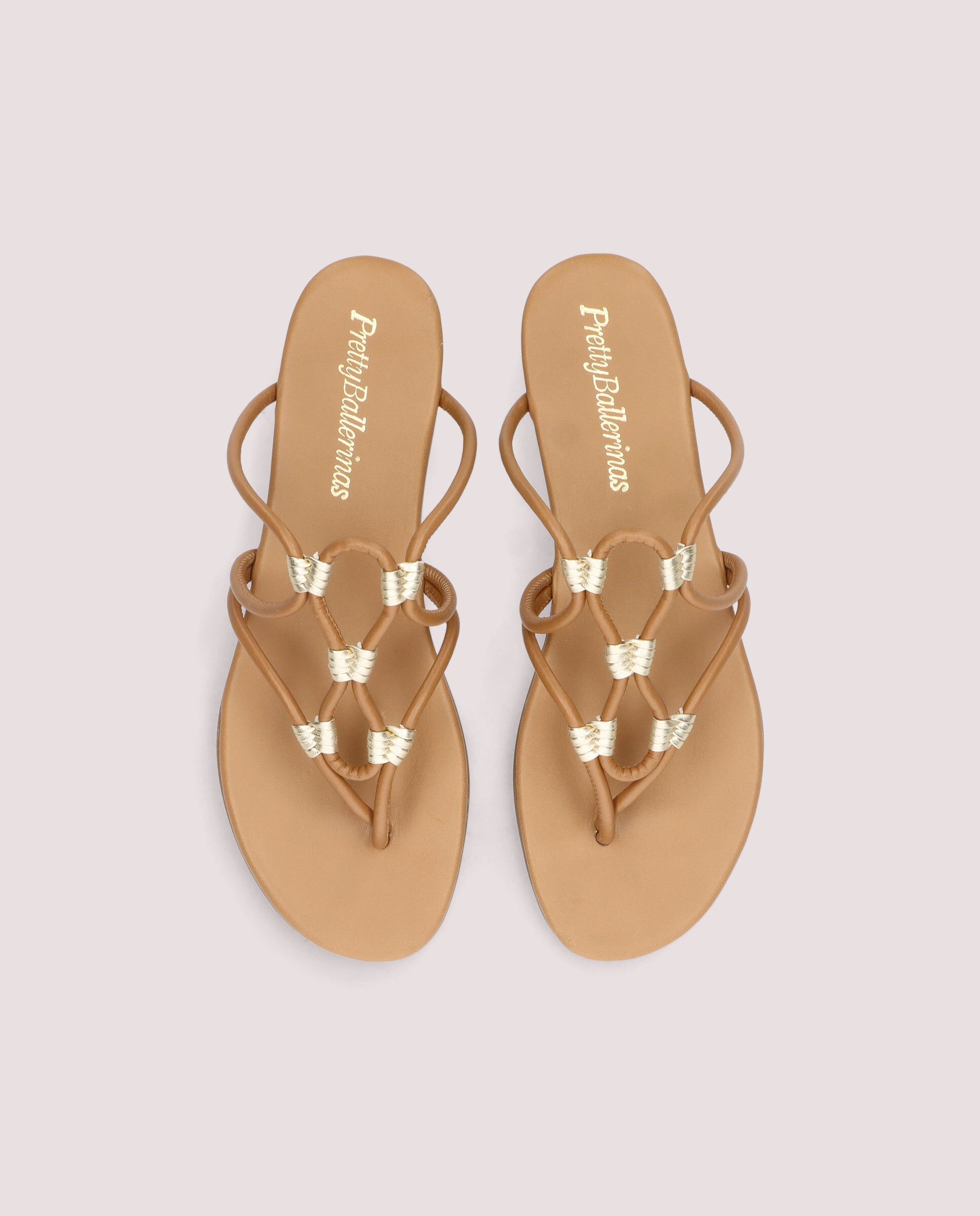 1PB0611-083 [PRETTY BALLERINAS] Judy Sandal In Tan Leather #53198_003 (EU)