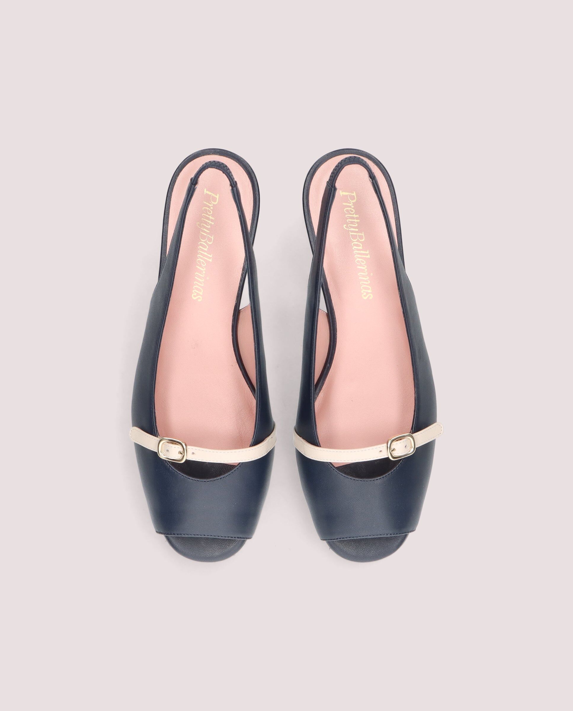 1PB0611-088 [PRETTY BALLERINAS] Jenna Pump In Navy Blue Leather #53206_003 (EU)