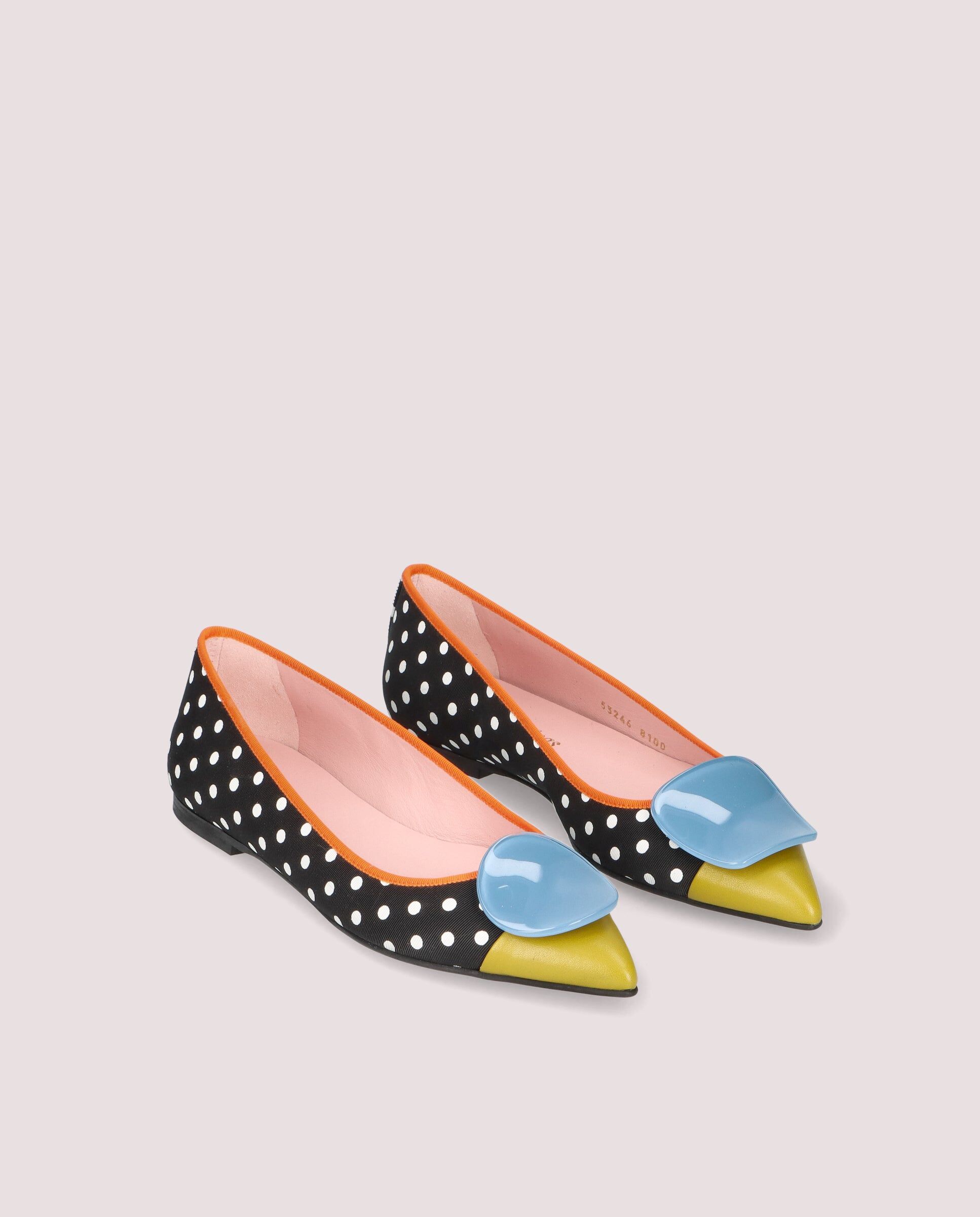 1PB0611-098 [PRETTY BALLERINAS] Paris Ballerina In Polka Dot Textile #53246_002 (EU)