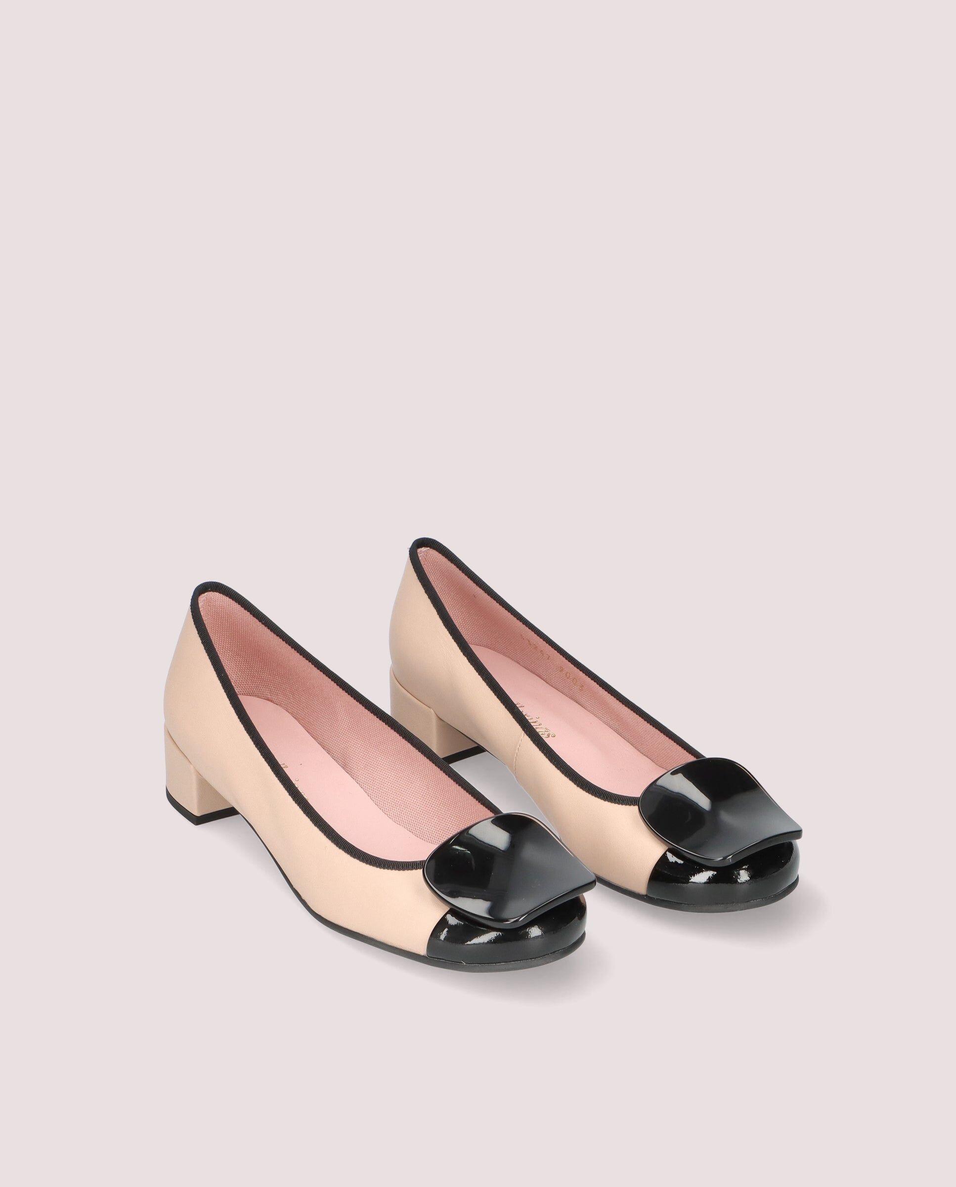 1PB0611-100 [PRETTY BALLERINAS] Lindsay Ballerina In Nude Leather #53247_001 (EU)
