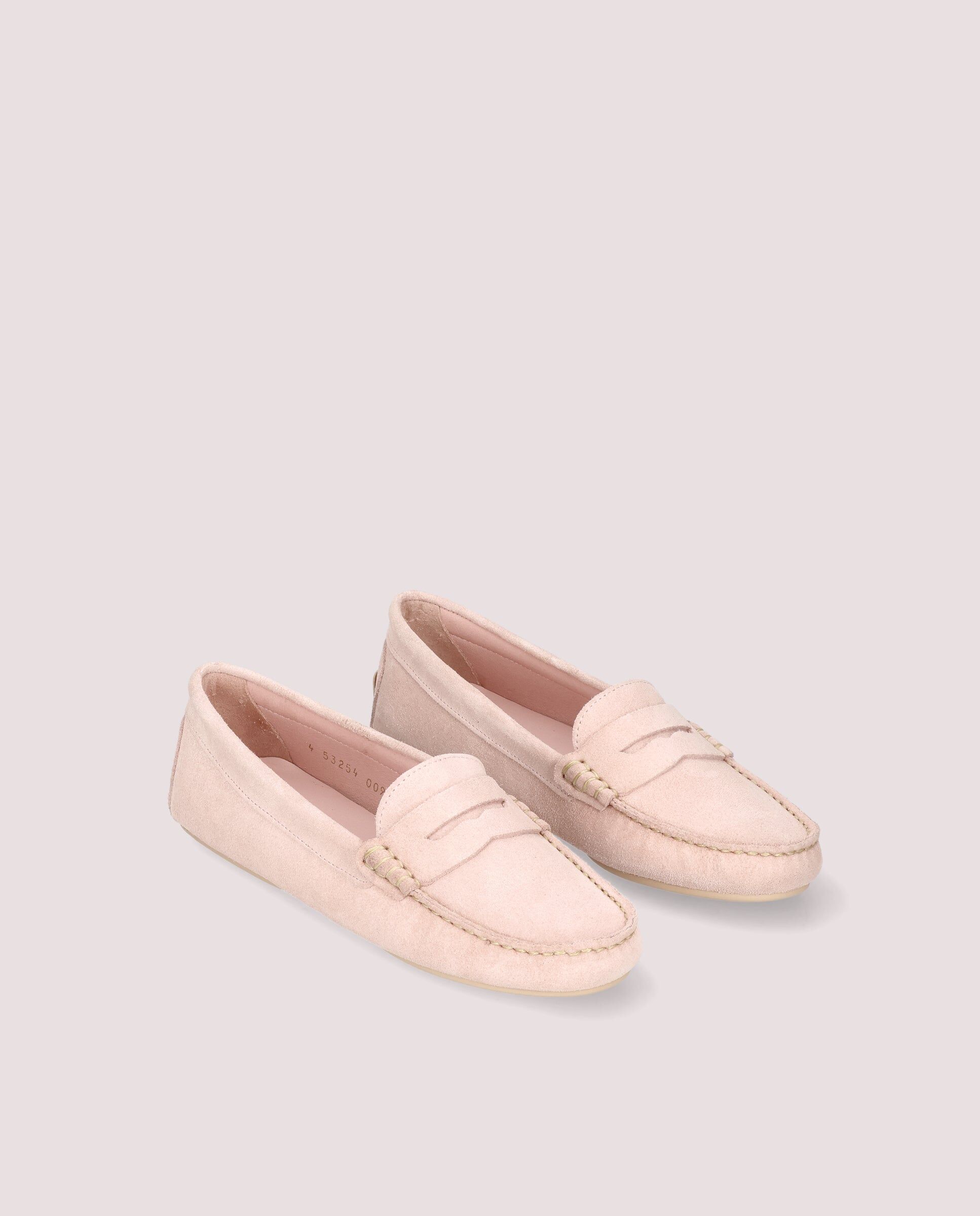 1PB0611-102 [PRETTY BALLERINAS] Josephine Moccasin In Make Up Pink Suede #53254_009 (EU)
