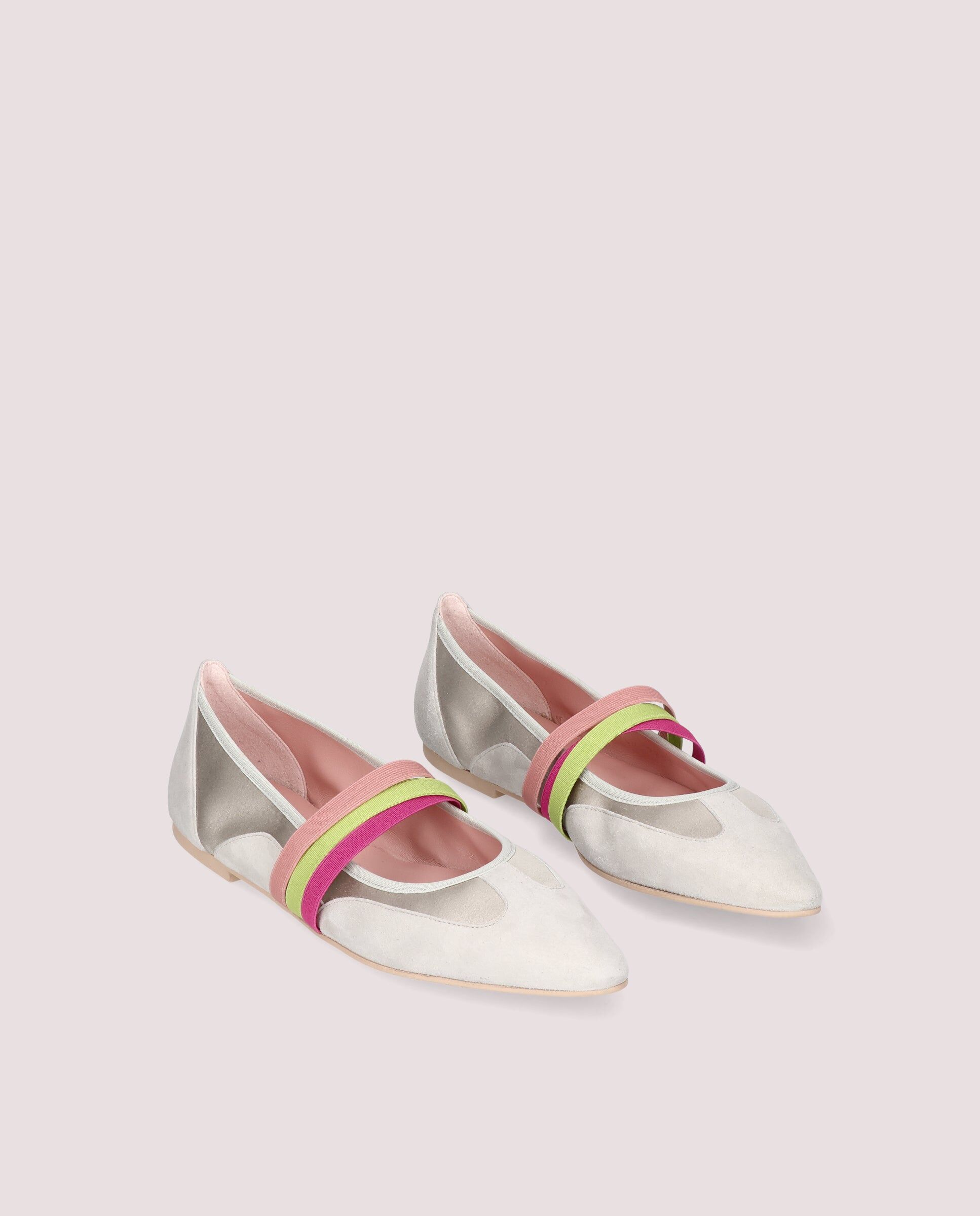 1PB0611-105 [PRETTY BALLERINAS] Tyra Ballerina In Silver Metallic Leather #53259_003 (EU)