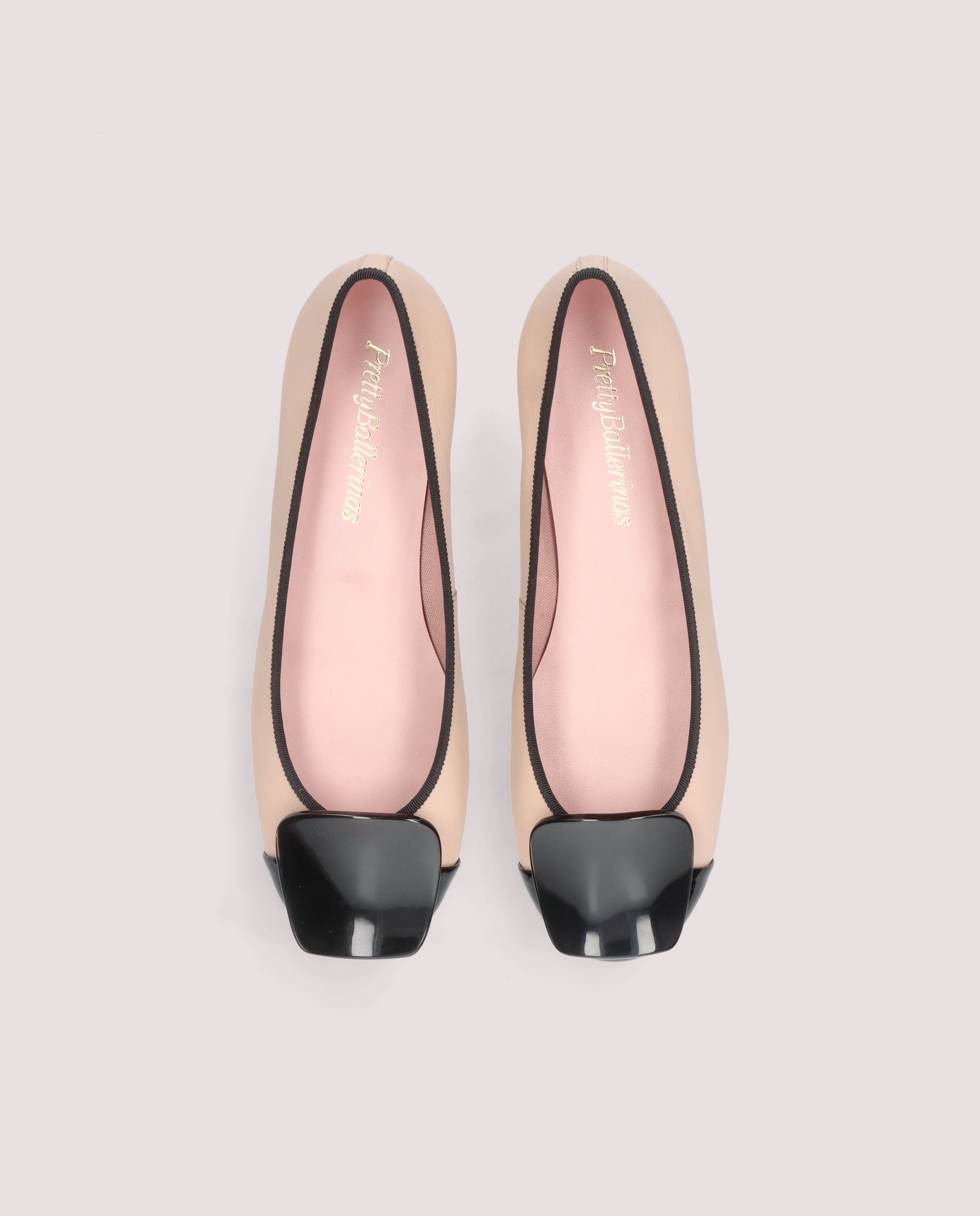 1PB0611-100 [PRETTY BALLERINAS] Lindsay Ballerina In Nude Leather #53247_001 (EU)