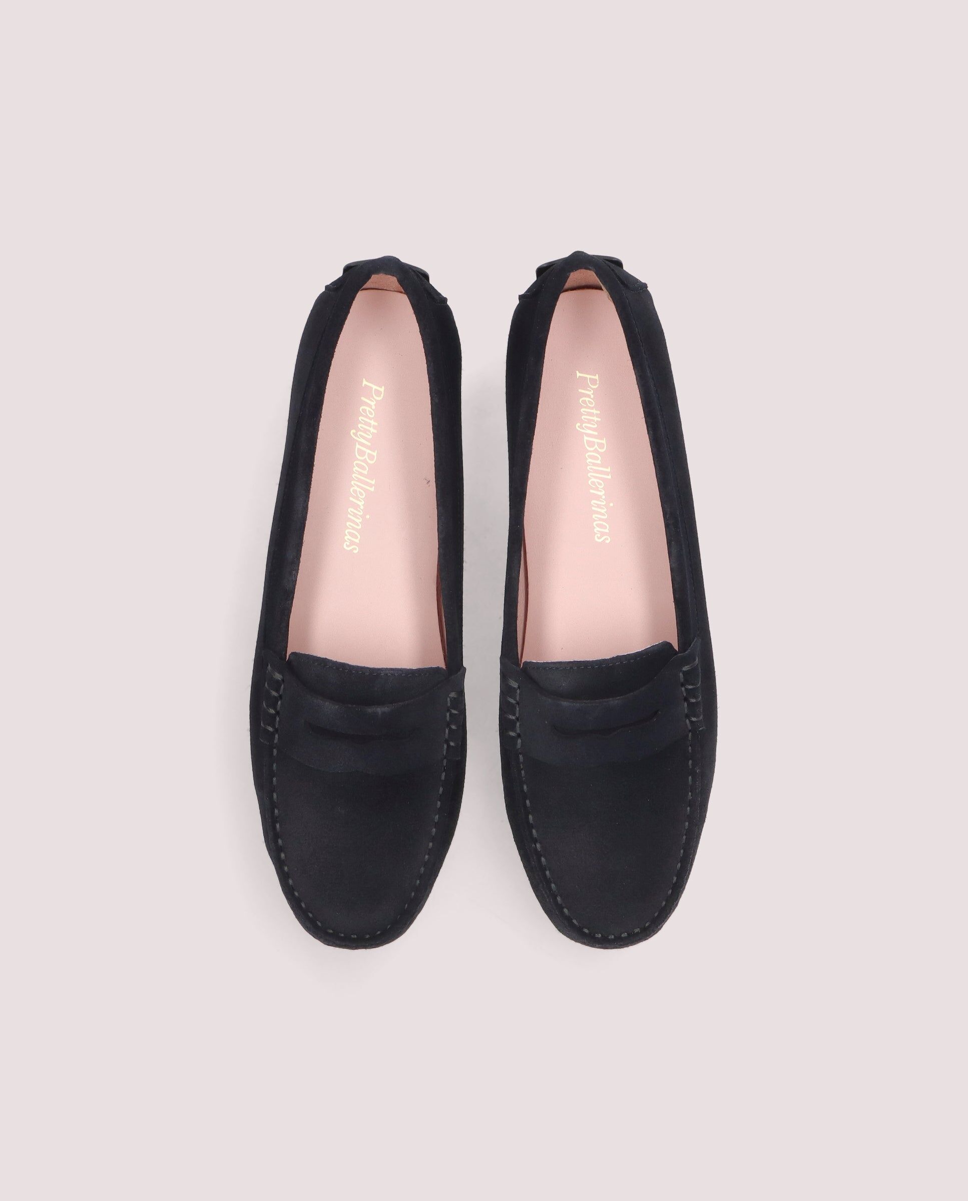 1PB0611-103 [PRETTY BALLERINAS] Josephine Moccasin In Navy Blue Suede #53254_010 (EU)
