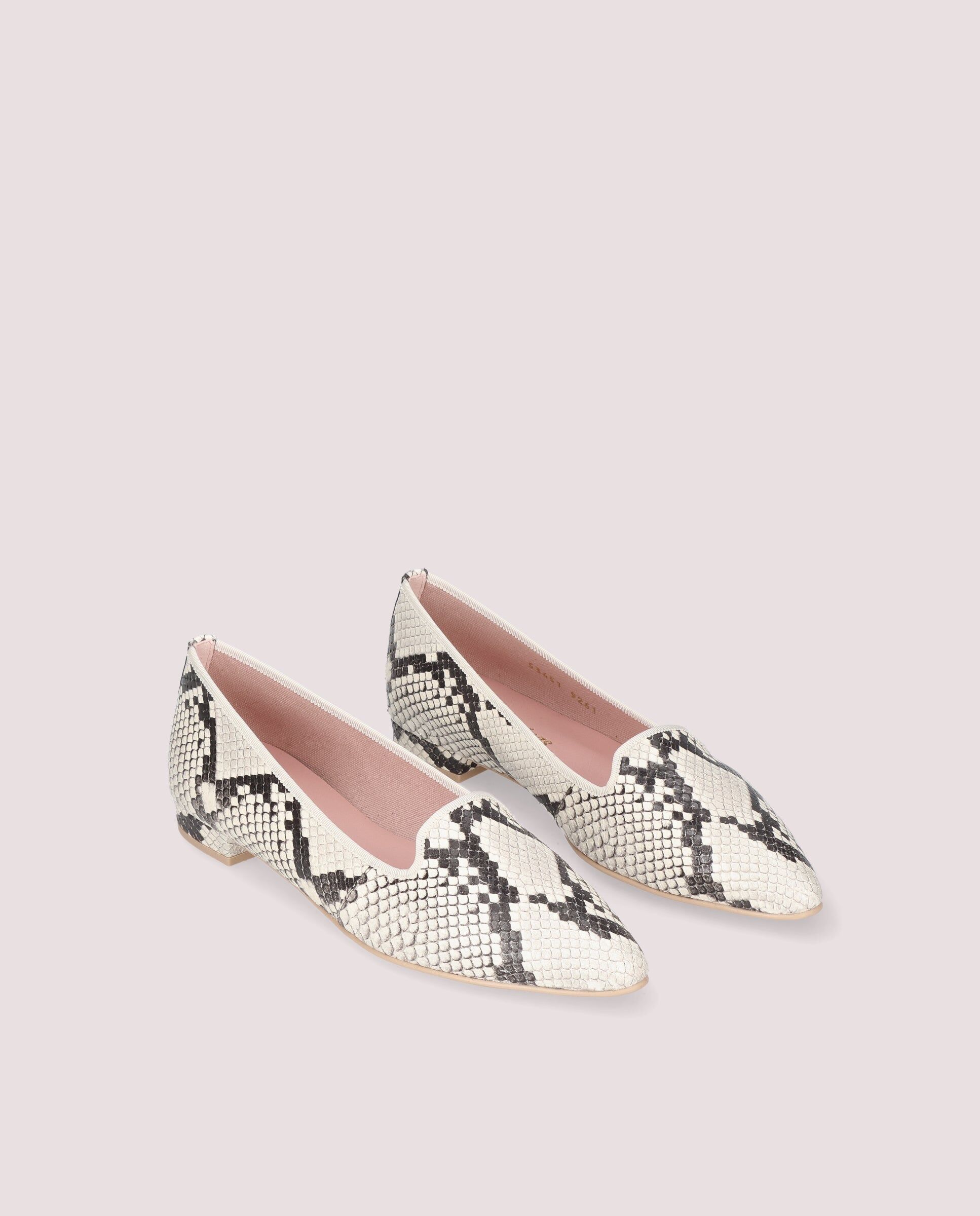 1PB0611-125 [PRETTY BALLERINAS] Elise Loafer In Snake Printed Leather #53451_001 (EU)