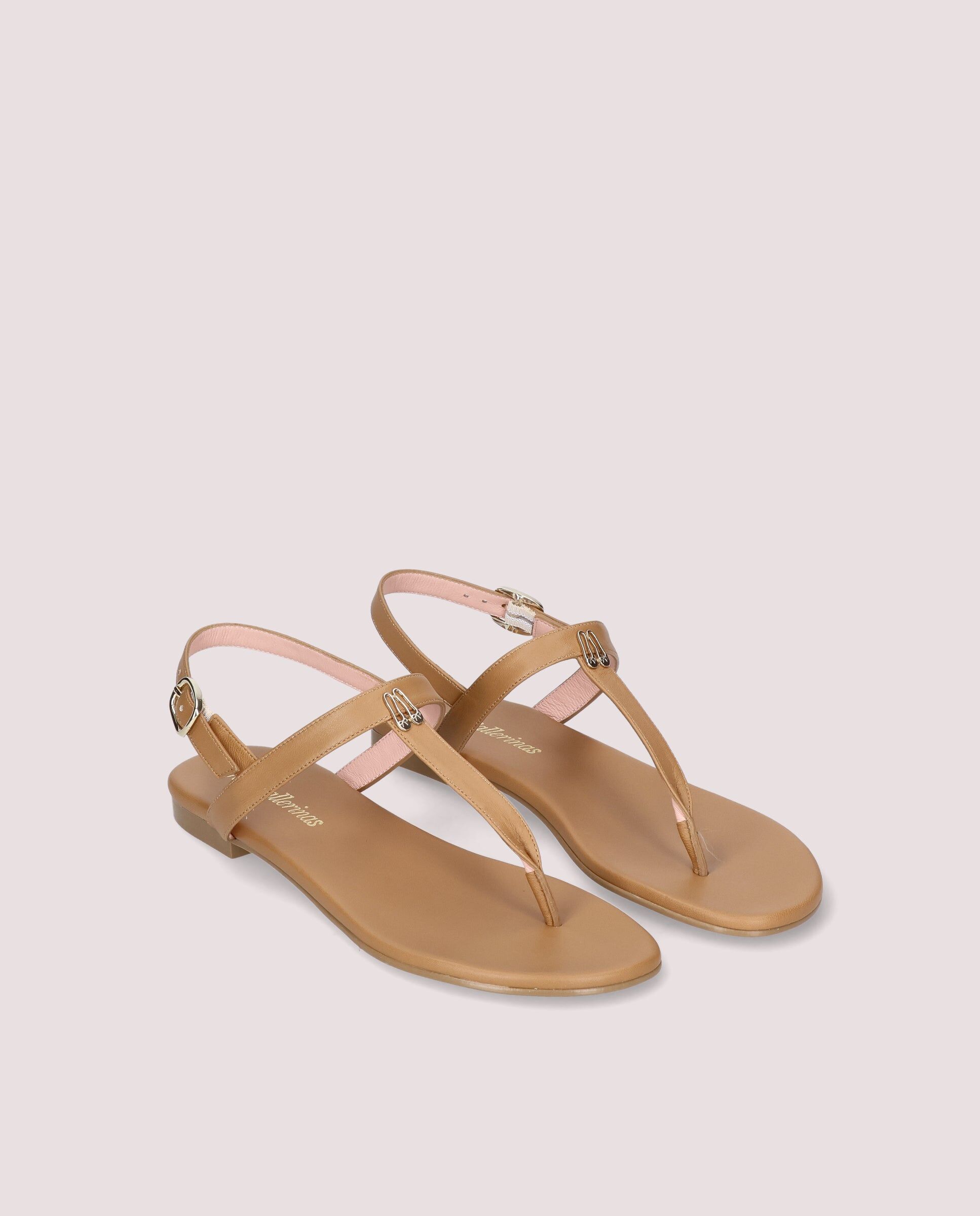1PB0611-130 [PRETTY BALLERINAS] Judy Sandal In Tan Leather #53466_006 (EU)