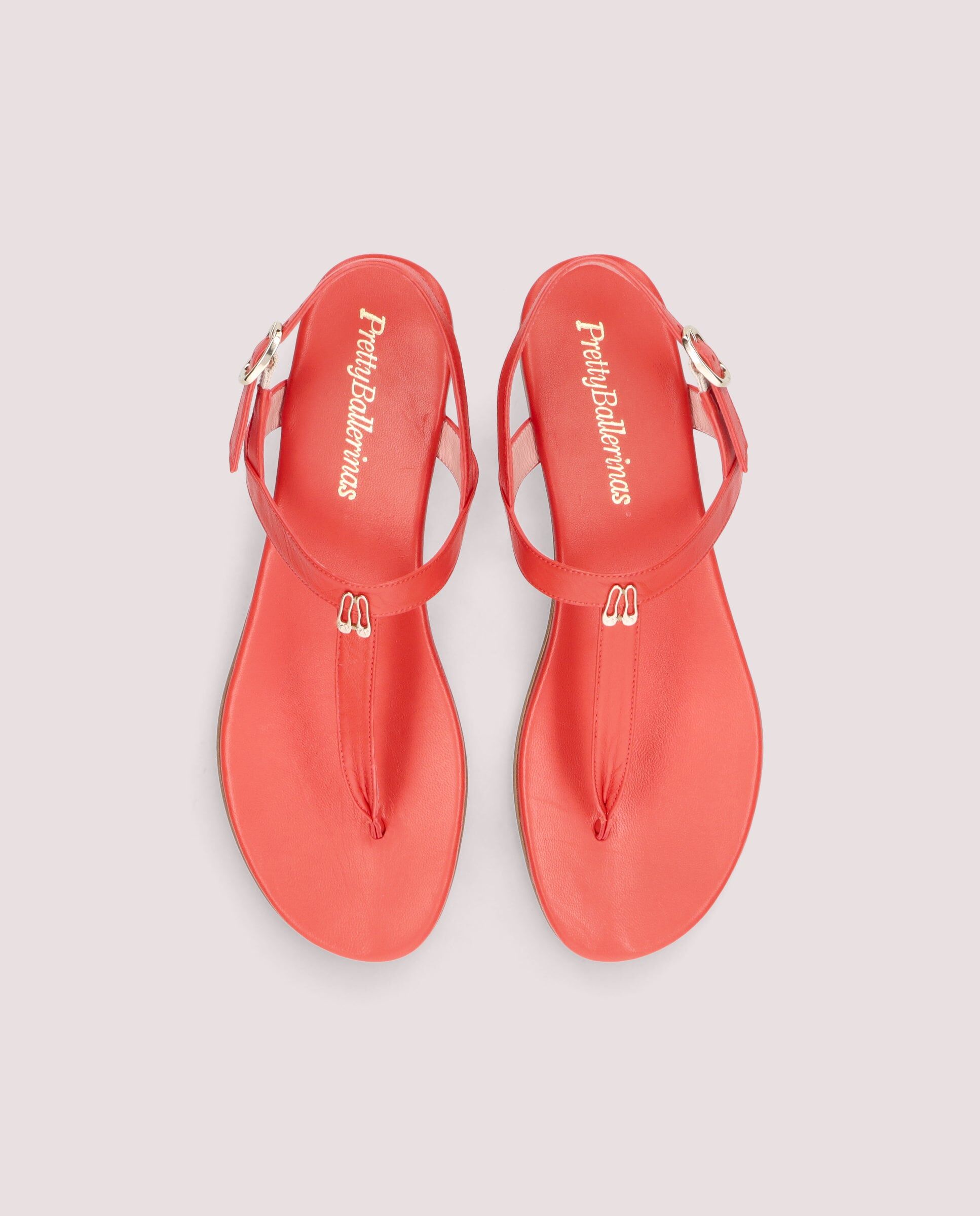 1PB0611-129 [PRETTY BALLERINAS] Judy Sandal In Red Leather #53466_003 (EU)